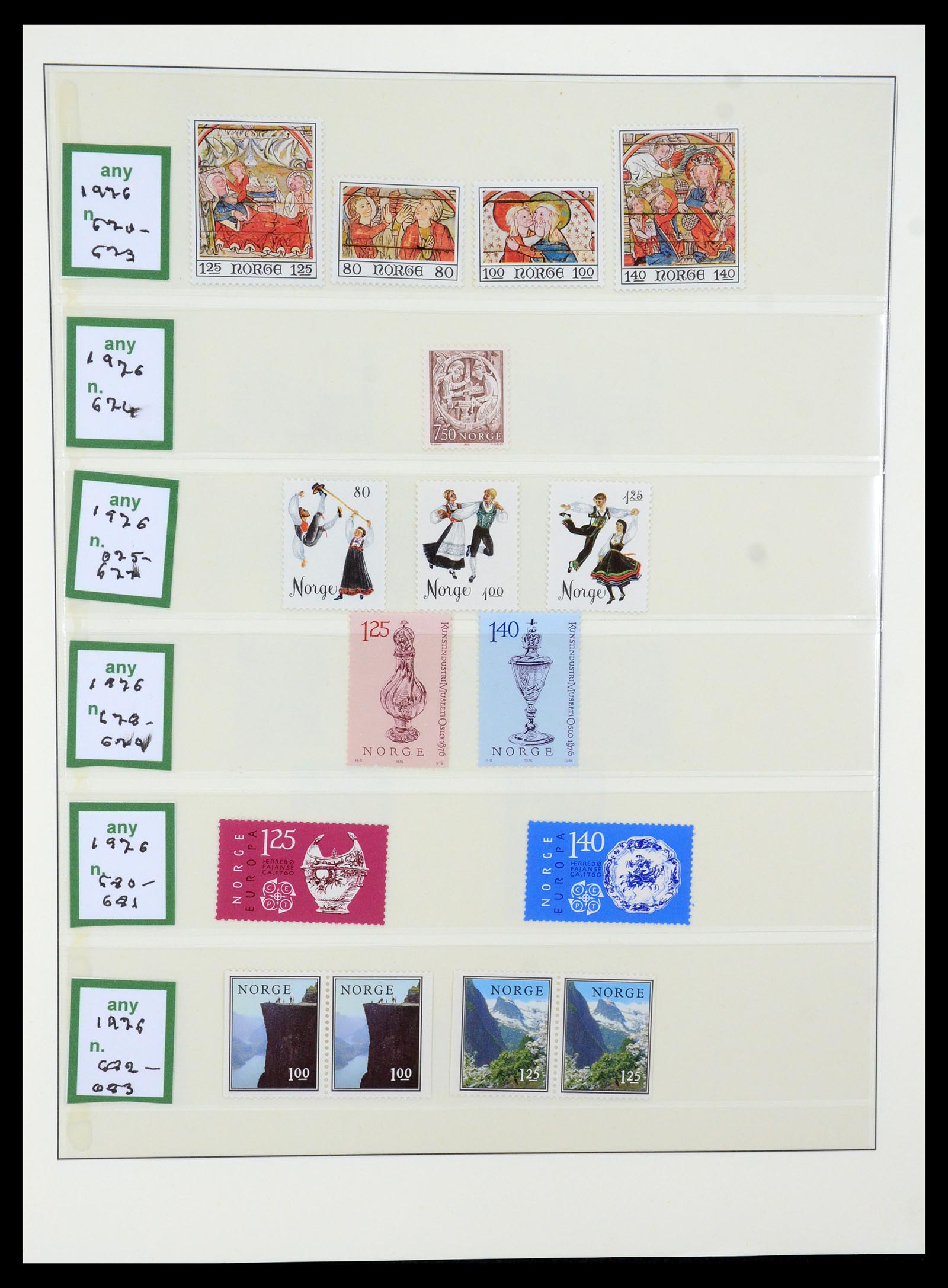 35258 043 - Postzegelverzameling 35258 Noorwegen 1855-2003.