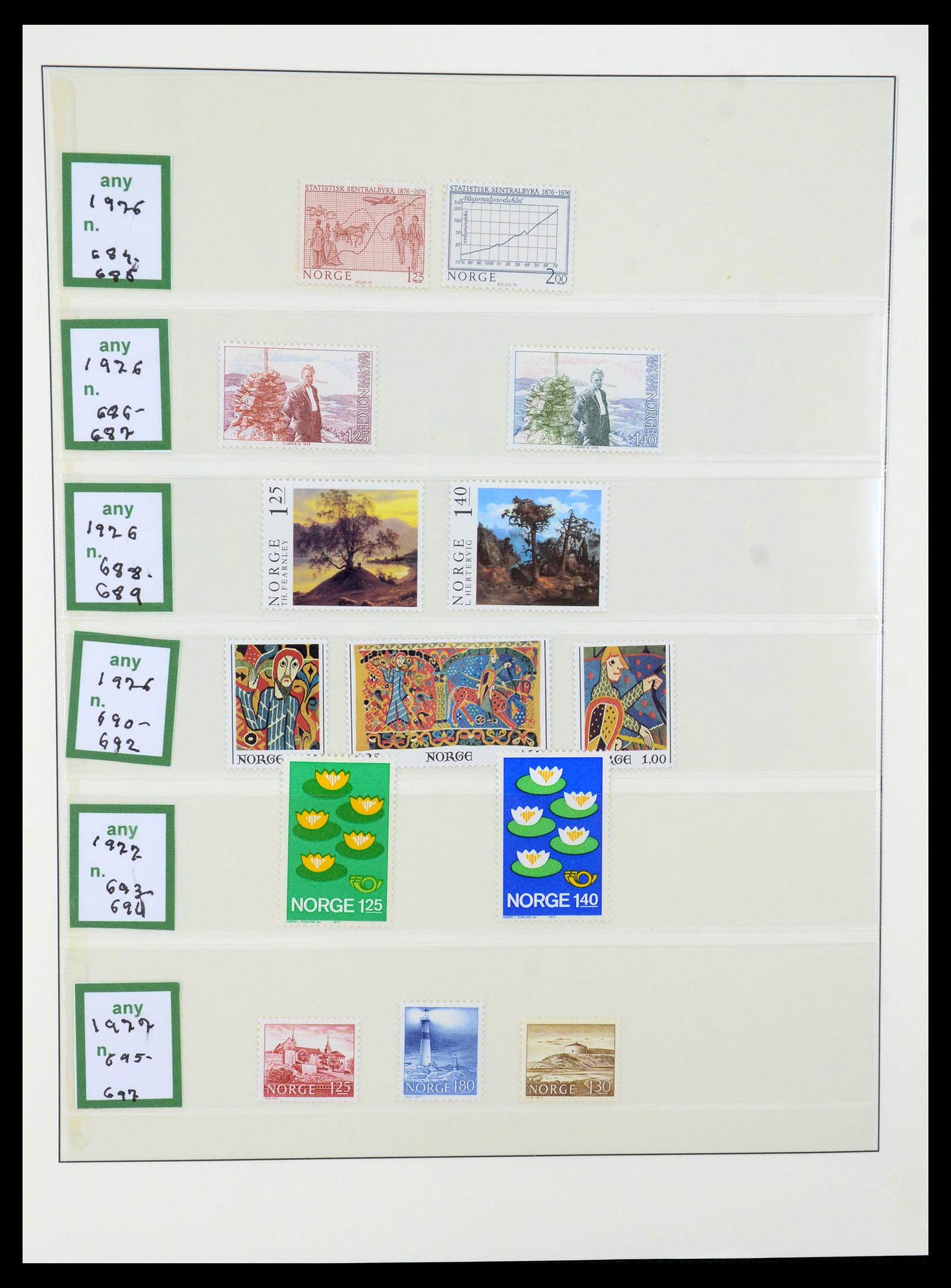 35258 044 - Postzegelverzameling 35258 Noorwegen 1855-2003.