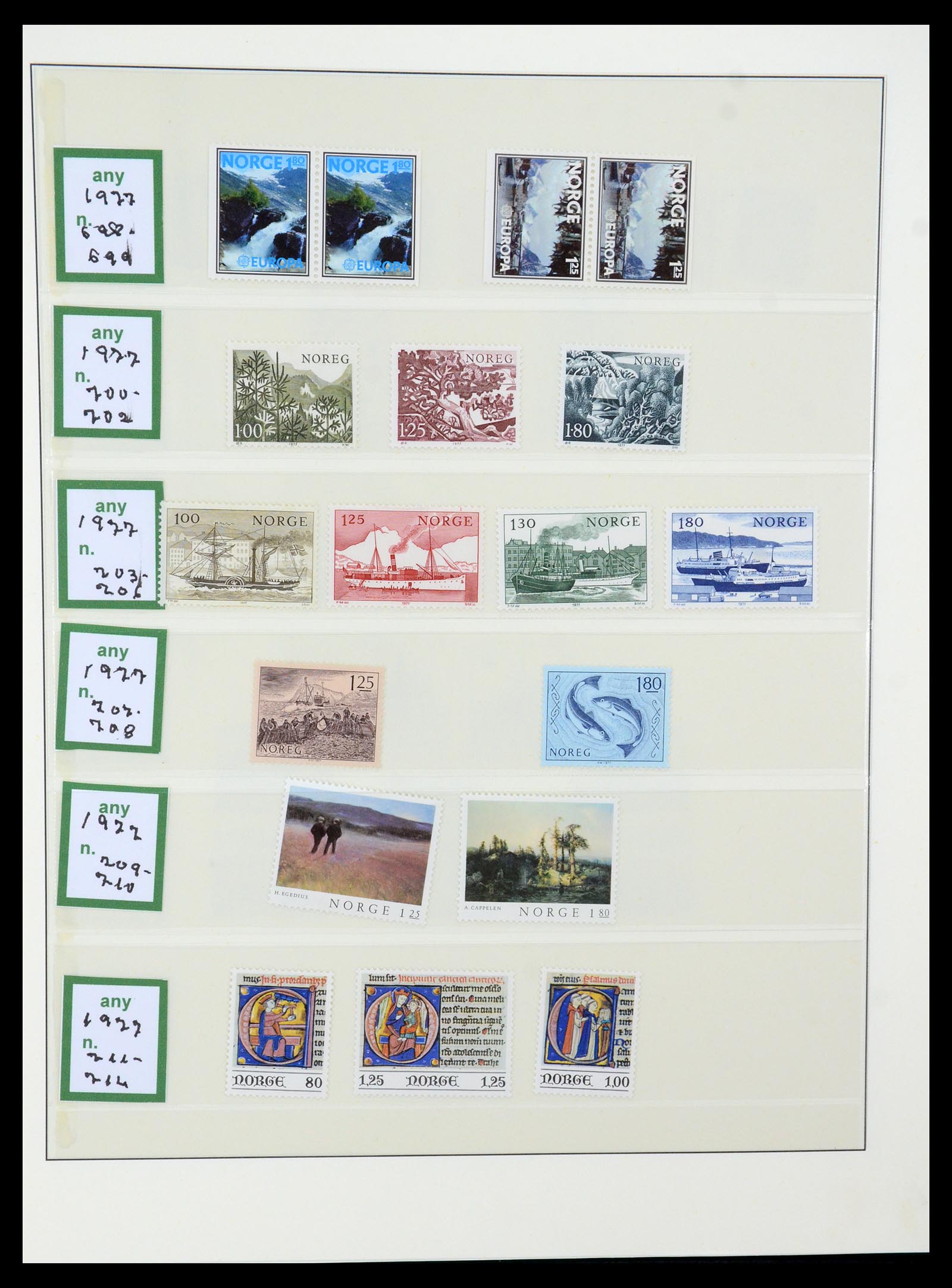 35258 046 - Postzegelverzameling 35258 Noorwegen 1855-2003.