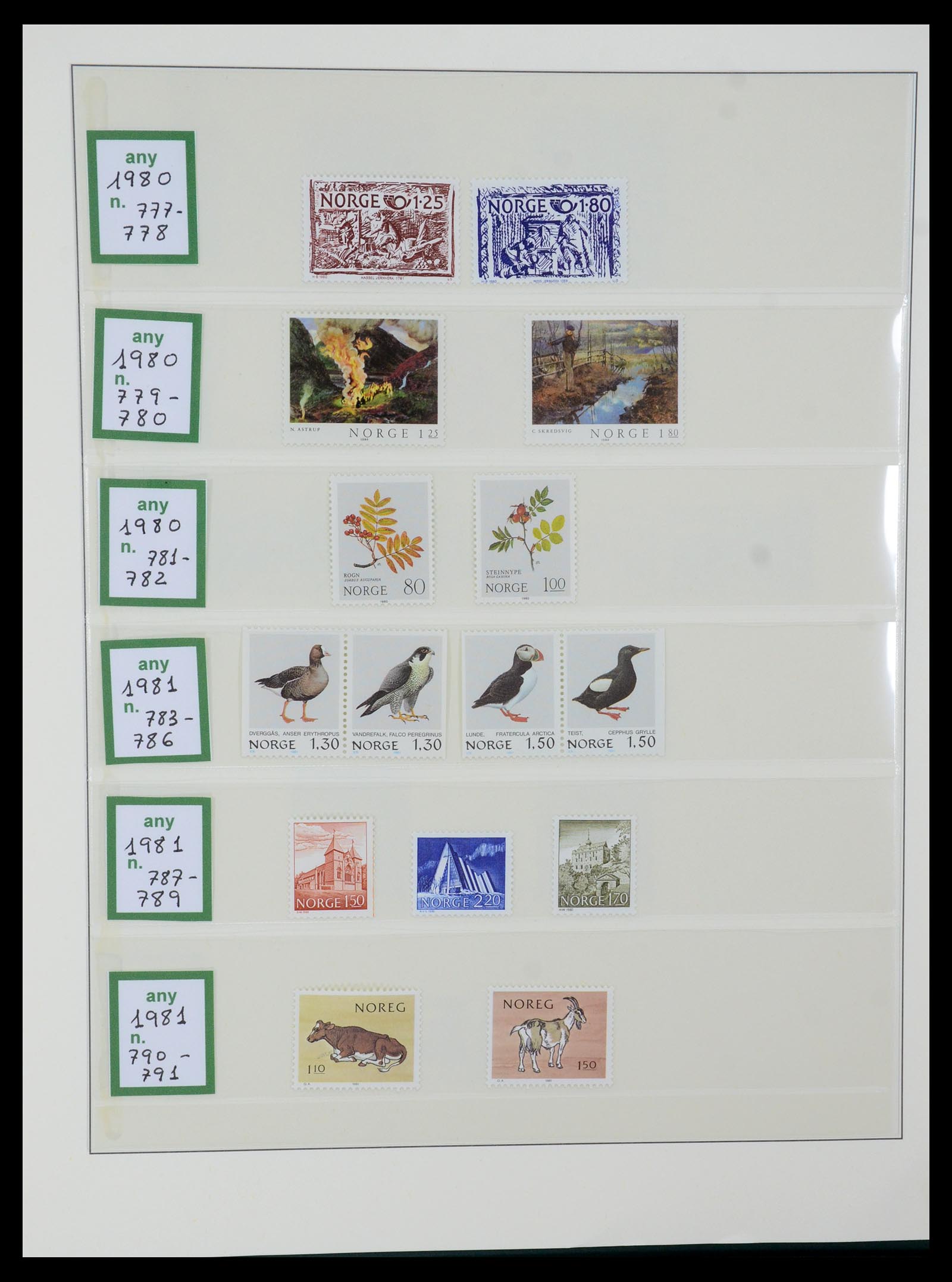 35258 053 - Postzegelverzameling 35258 Noorwegen 1855-2003.