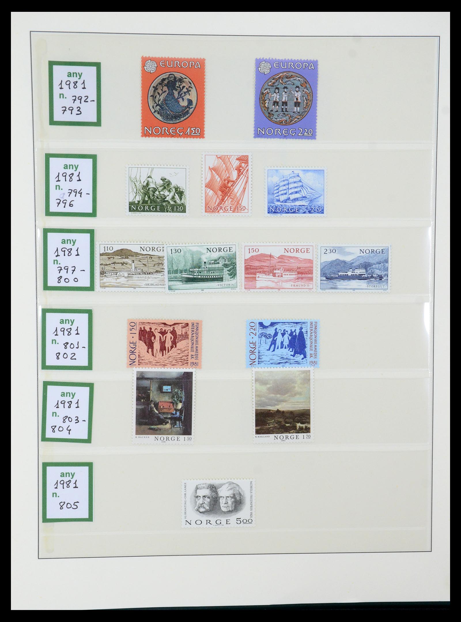 35258 054 - Postzegelverzameling 35258 Noorwegen 1855-2003.