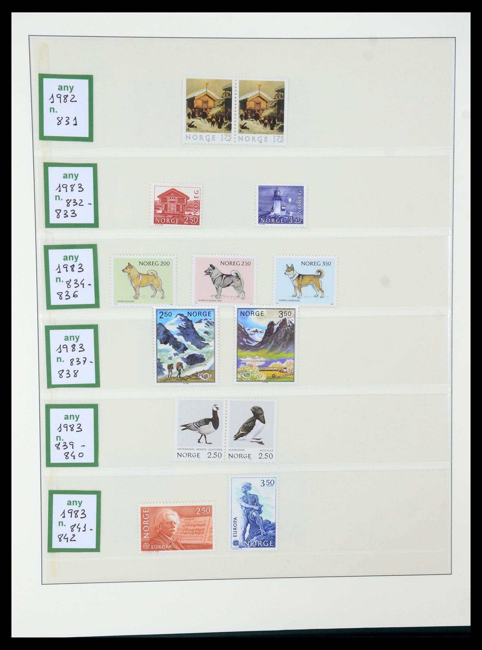 35258 057 - Postzegelverzameling 35258 Noorwegen 1855-2003.