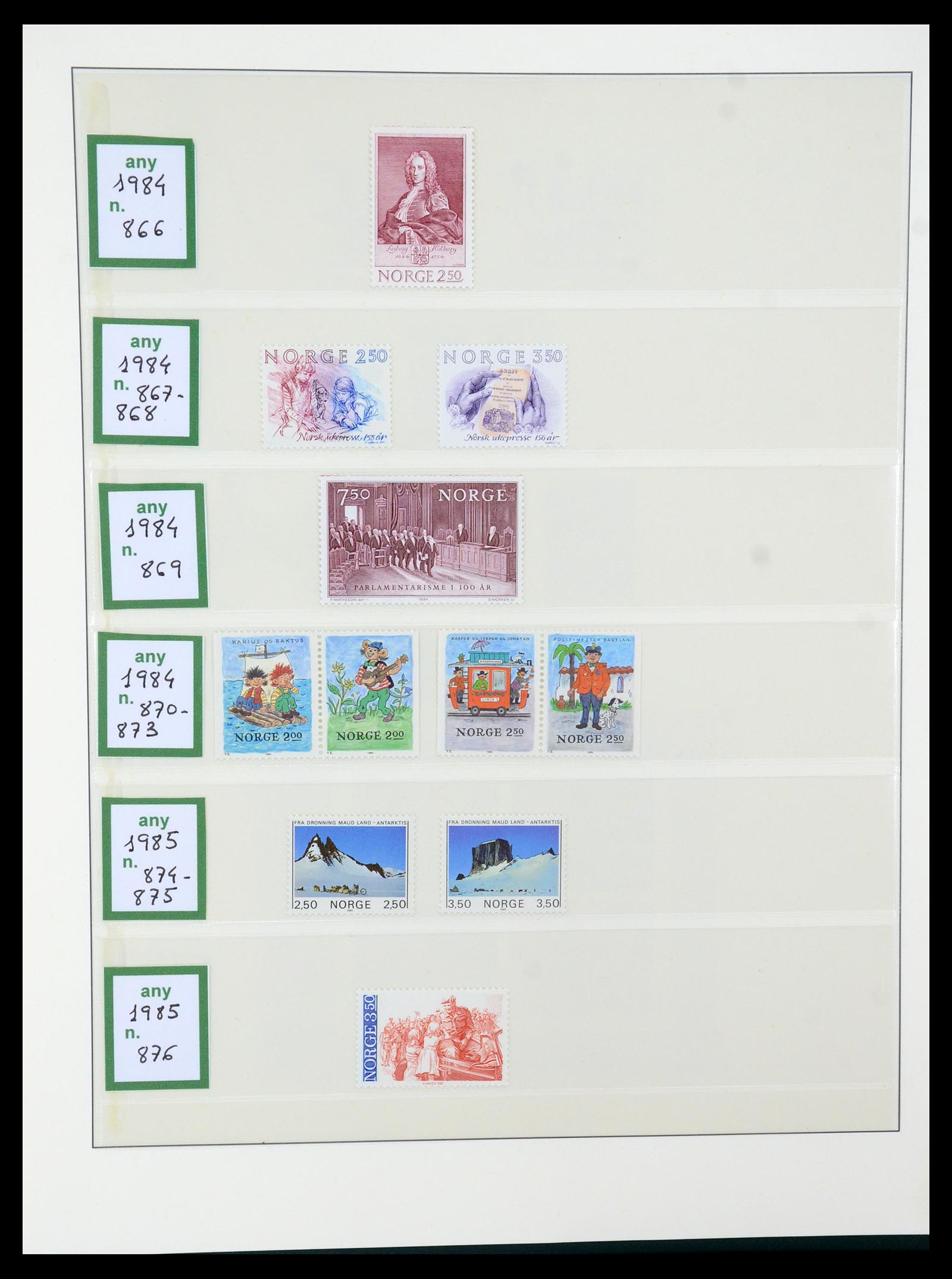 35258 060 - Postzegelverzameling 35258 Noorwegen 1855-2003.