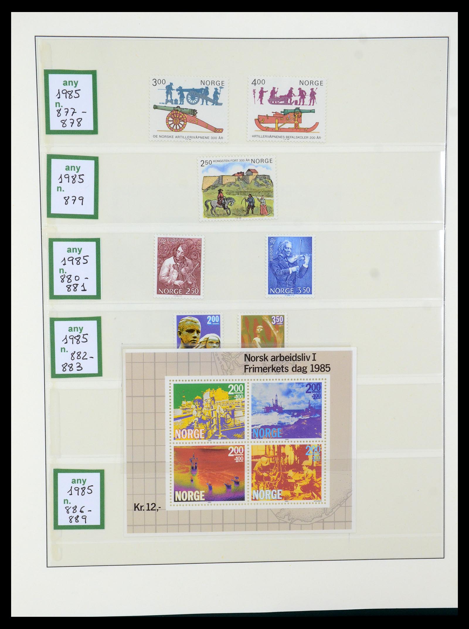 35258 061 - Postzegelverzameling 35258 Noorwegen 1855-2003.