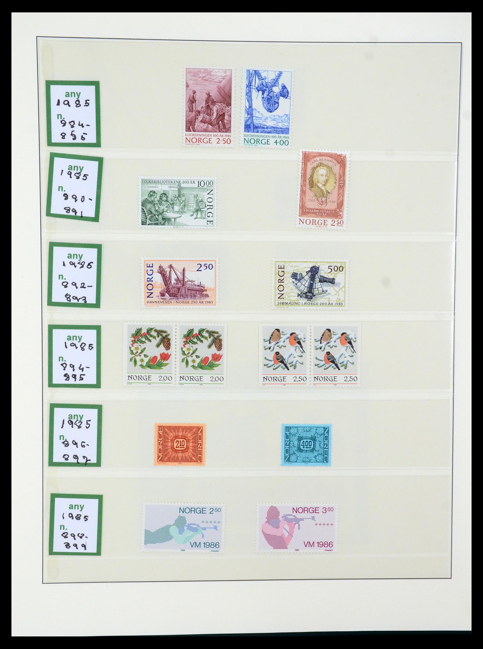 35258 063 - Postzegelverzameling 35258 Noorwegen 1855-2003.