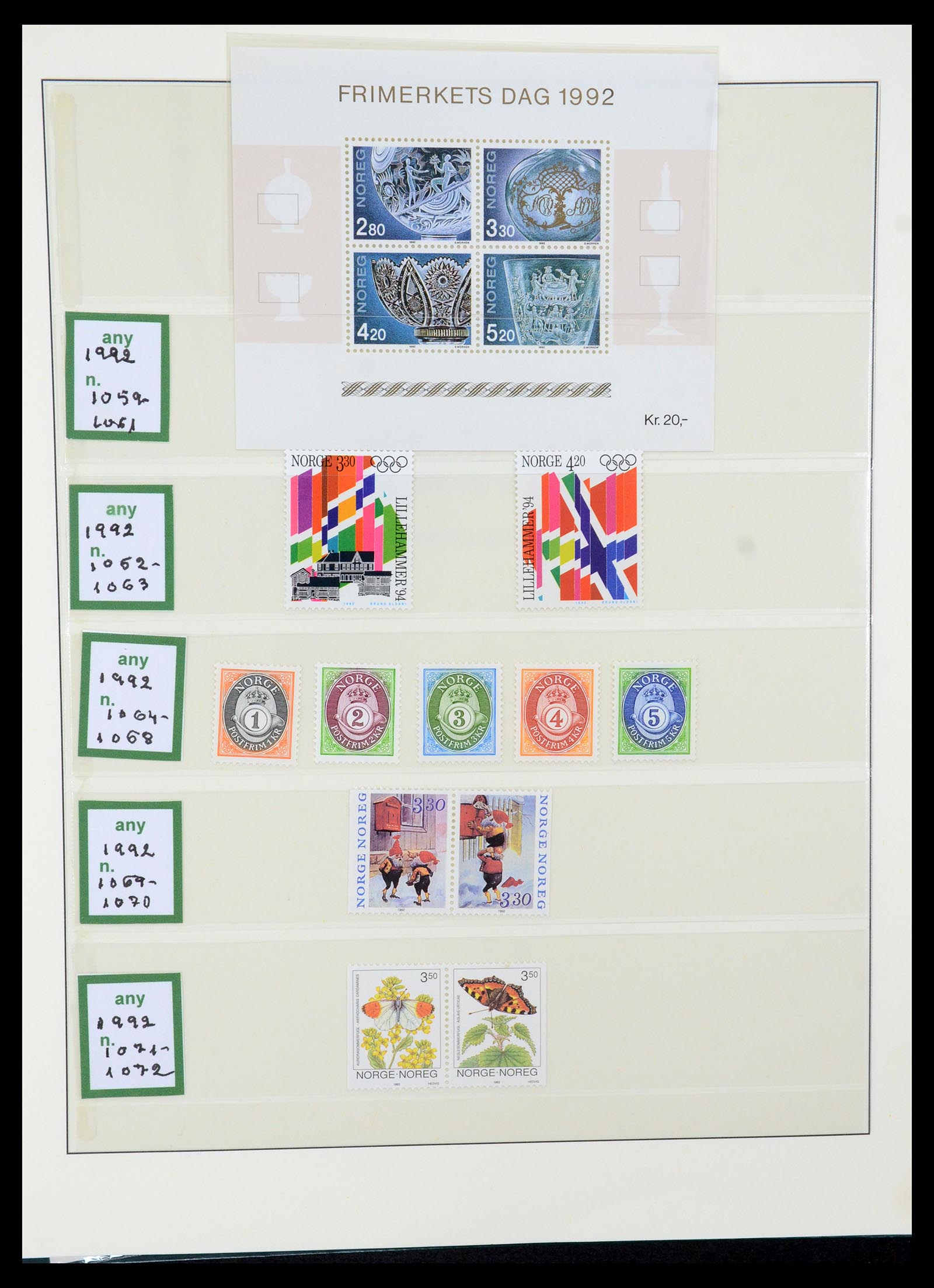 35258 086 - Postzegelverzameling 35258 Noorwegen 1855-2003.