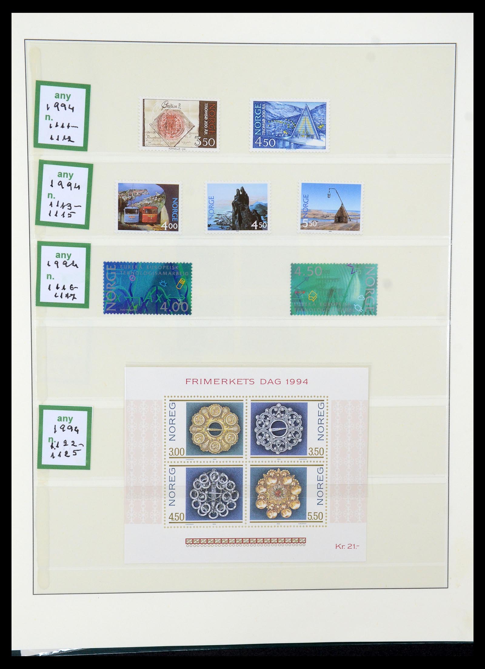 35258 092 - Postzegelverzameling 35258 Noorwegen 1855-2003.