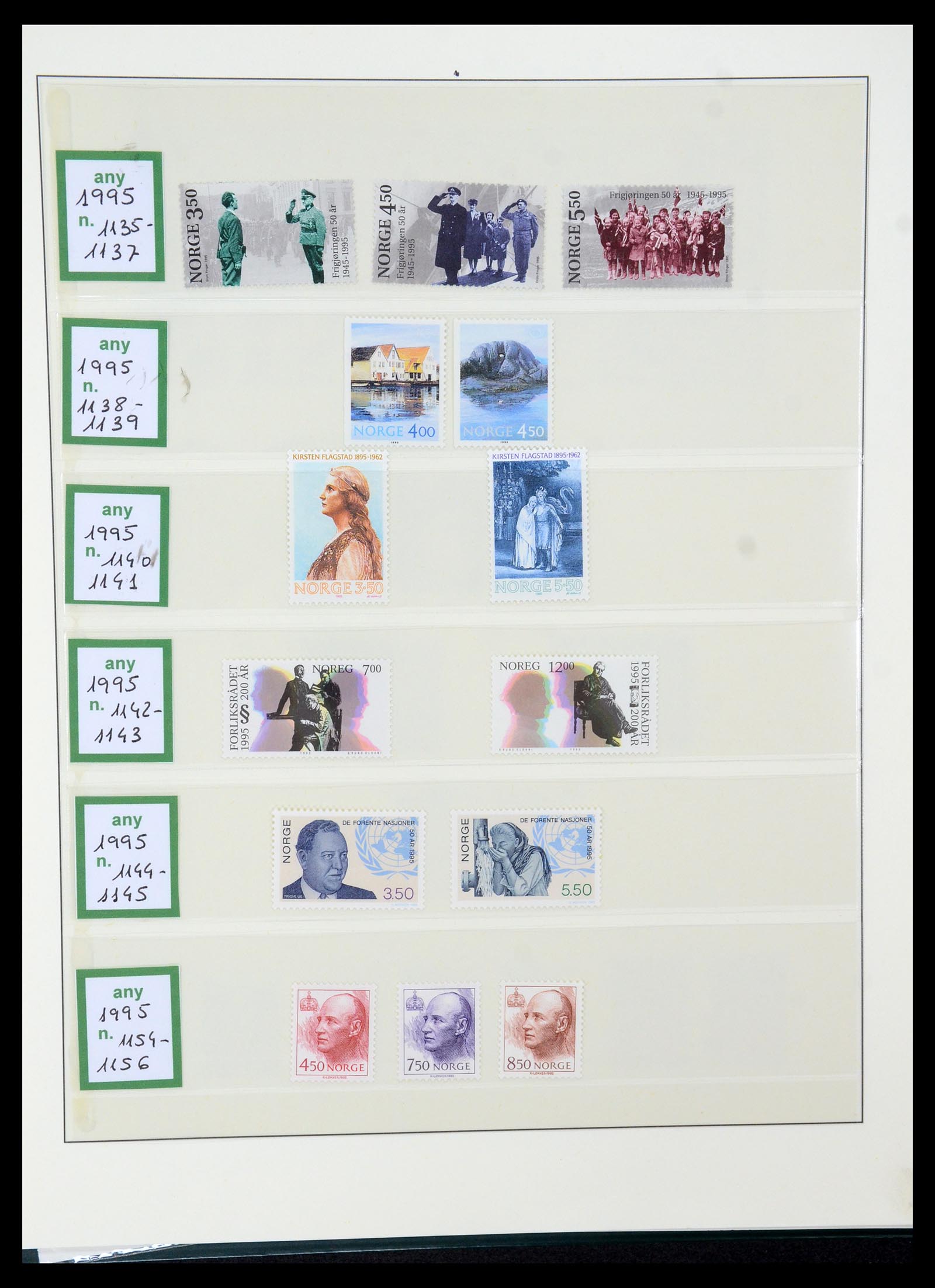 35258 095 - Postzegelverzameling 35258 Noorwegen 1855-2003.