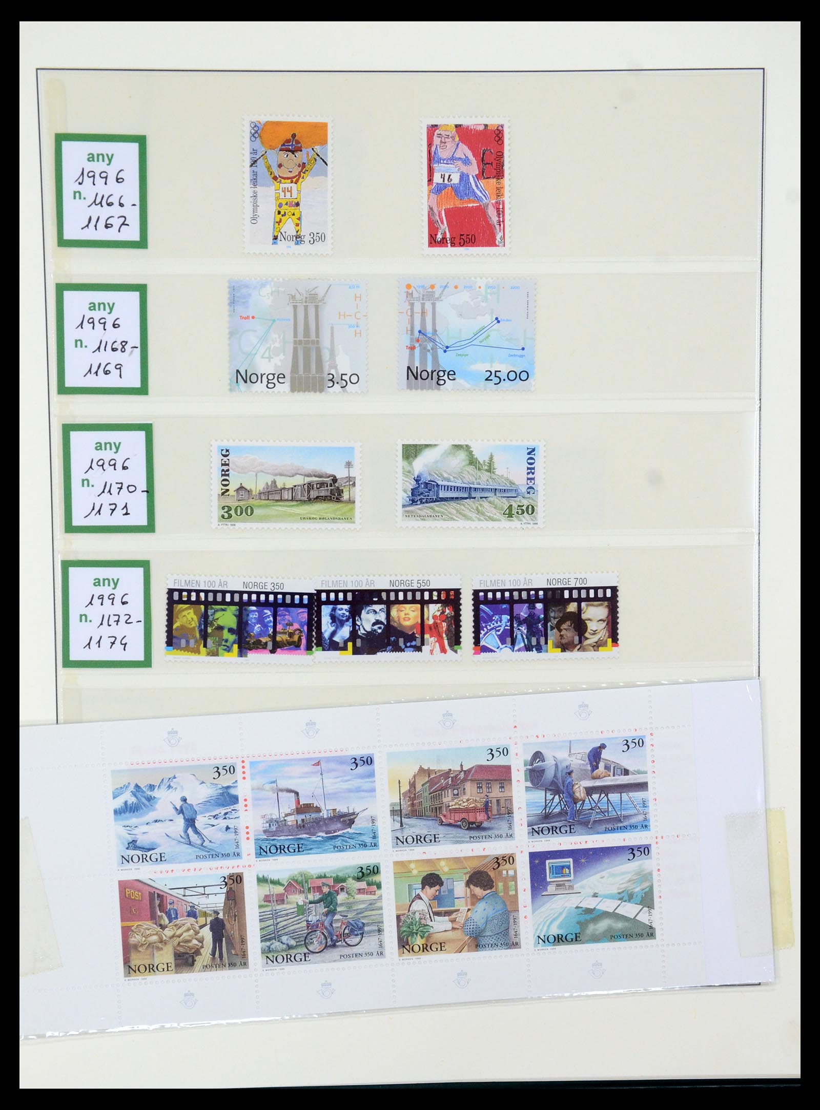 35258 097 - Postzegelverzameling 35258 Noorwegen 1855-2003.