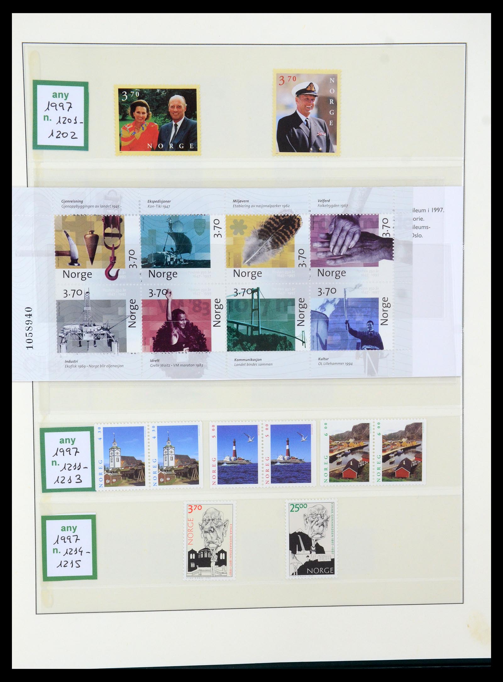 35258 099 - Postzegelverzameling 35258 Noorwegen 1855-2003.