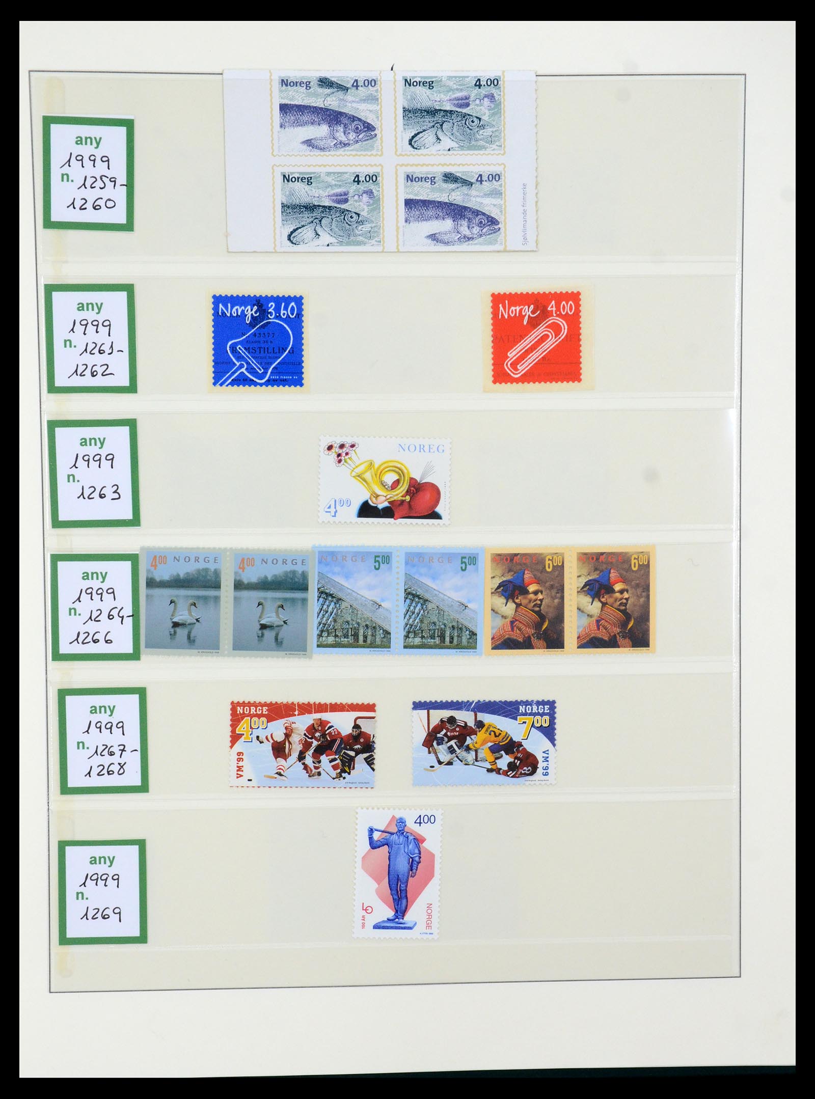 35258 104 - Postzegelverzameling 35258 Noorwegen 1855-2003.