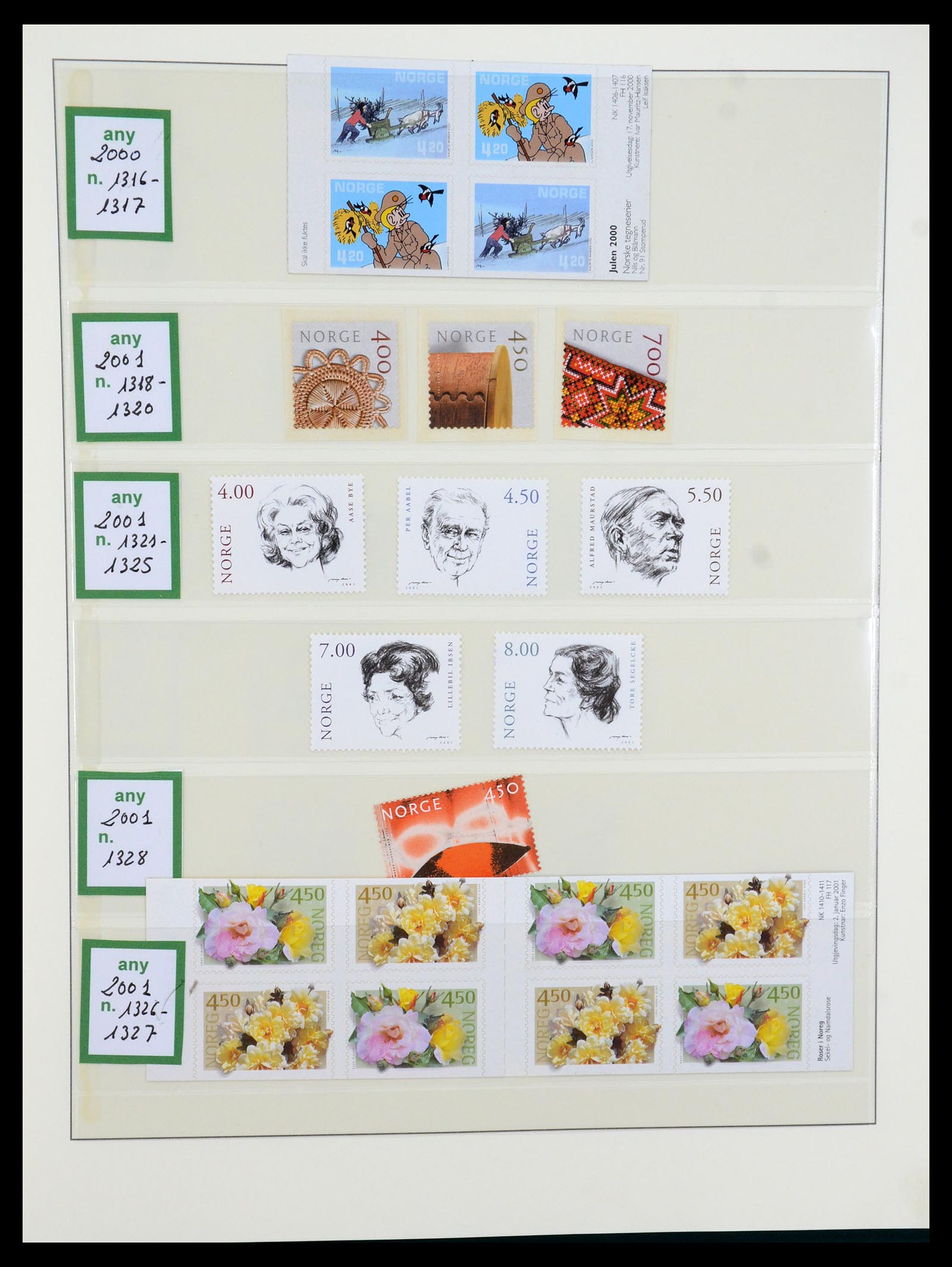 35258 110 - Postzegelverzameling 35258 Noorwegen 1855-2003.