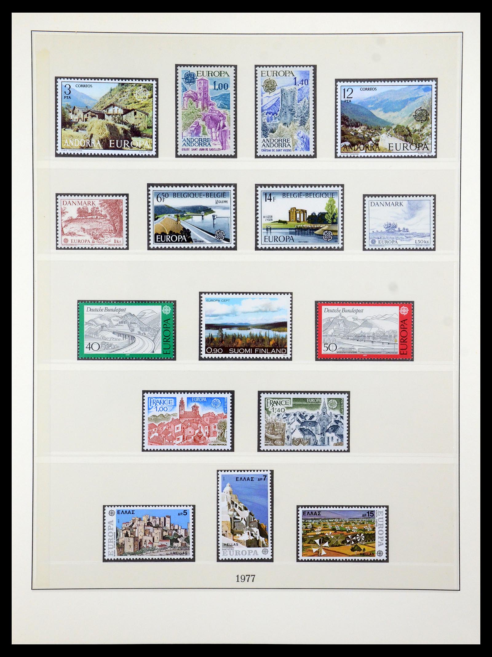 35261 001 - Postzegelverzameling 35261 Europa CEPT 1977-2010.
