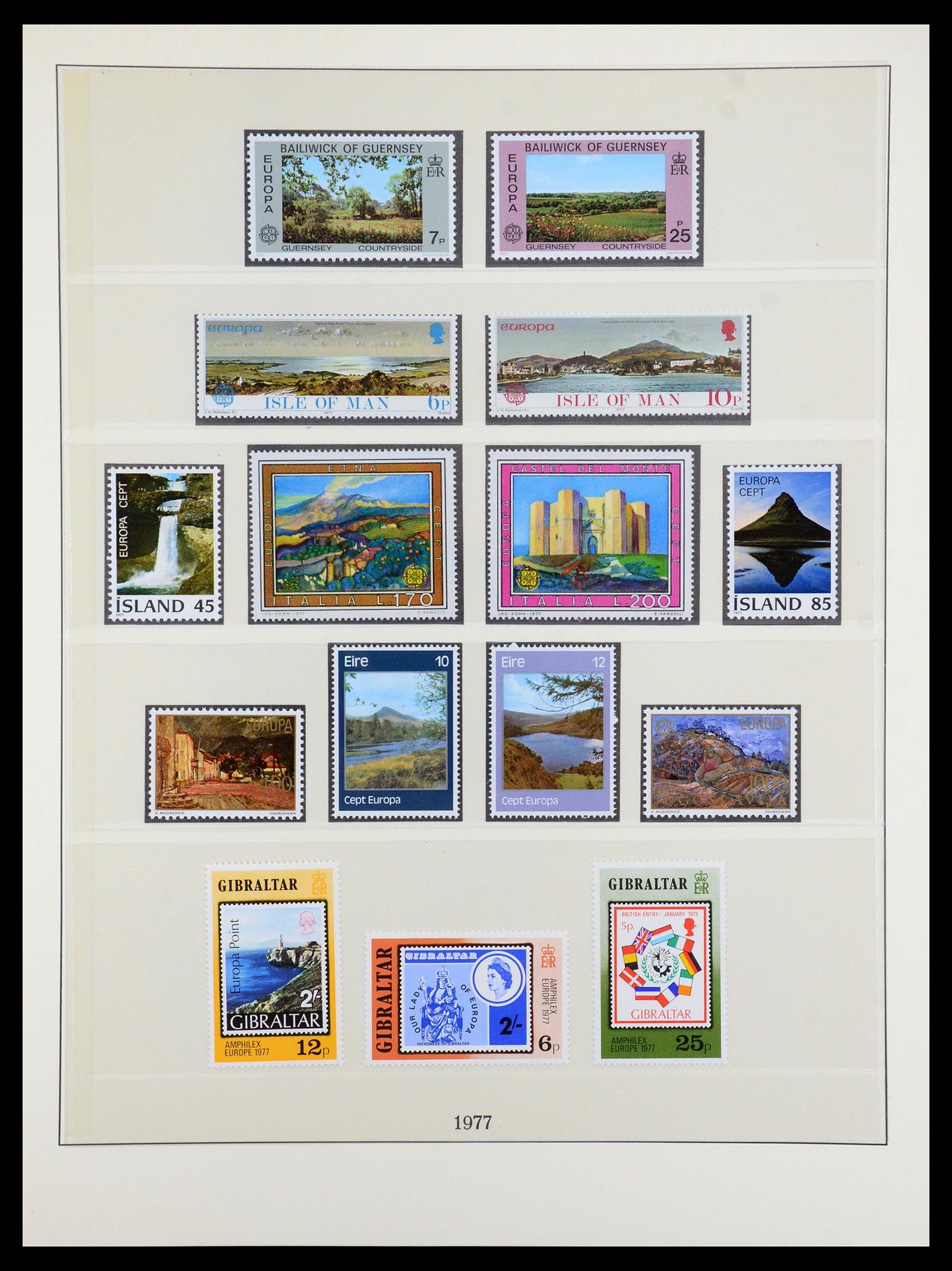 35261 002 - Postzegelverzameling 35261 Europa CEPT 1977-2010.