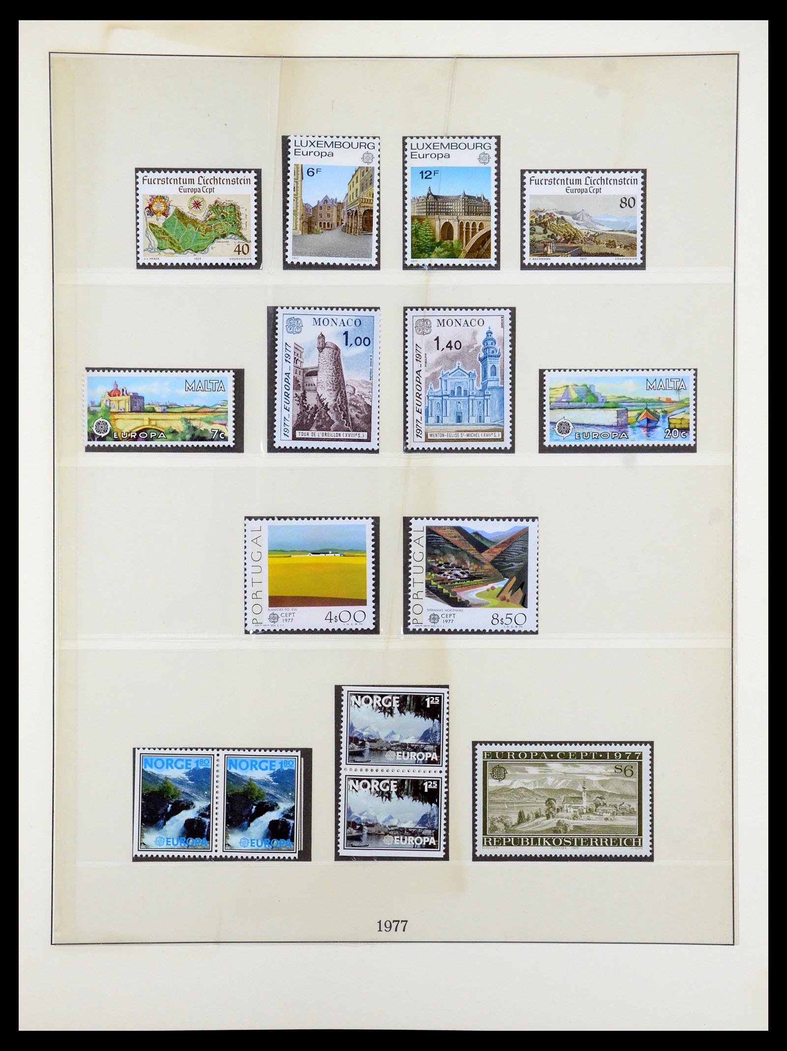 35261 003 - Postzegelverzameling 35261 Europa CEPT 1977-2010.