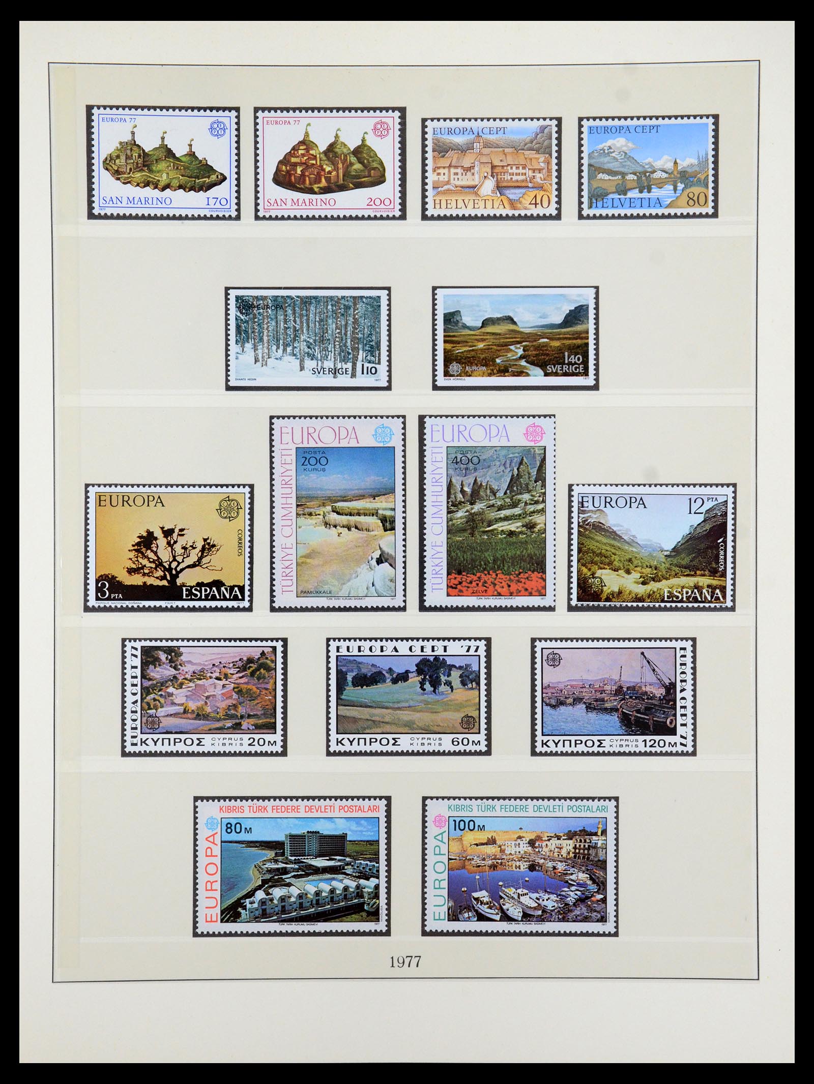 35261 006 - Postzegelverzameling 35261 Europa CEPT 1977-2010.