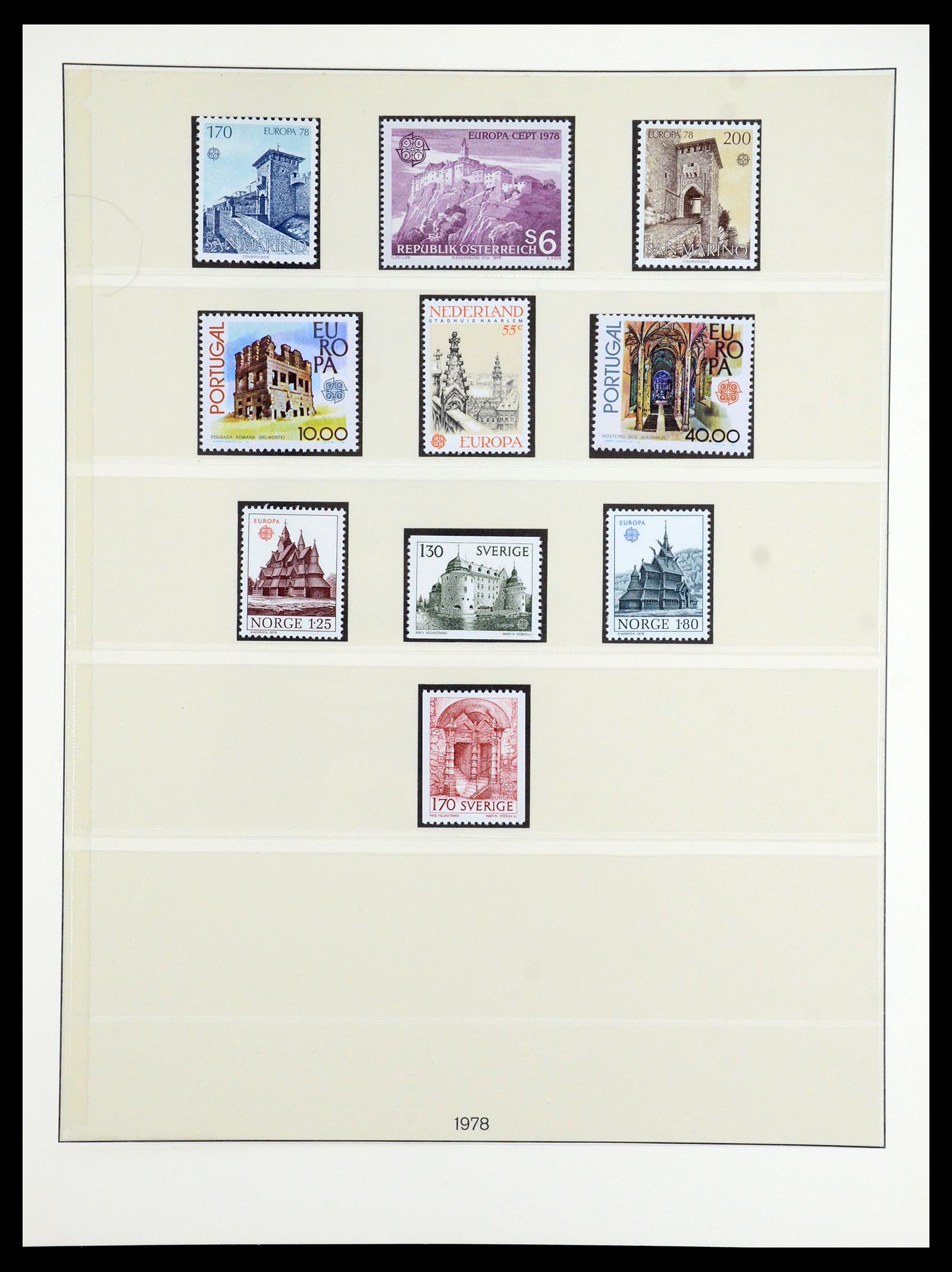 35261 015 - Postzegelverzameling 35261 Europa CEPT 1977-2010.