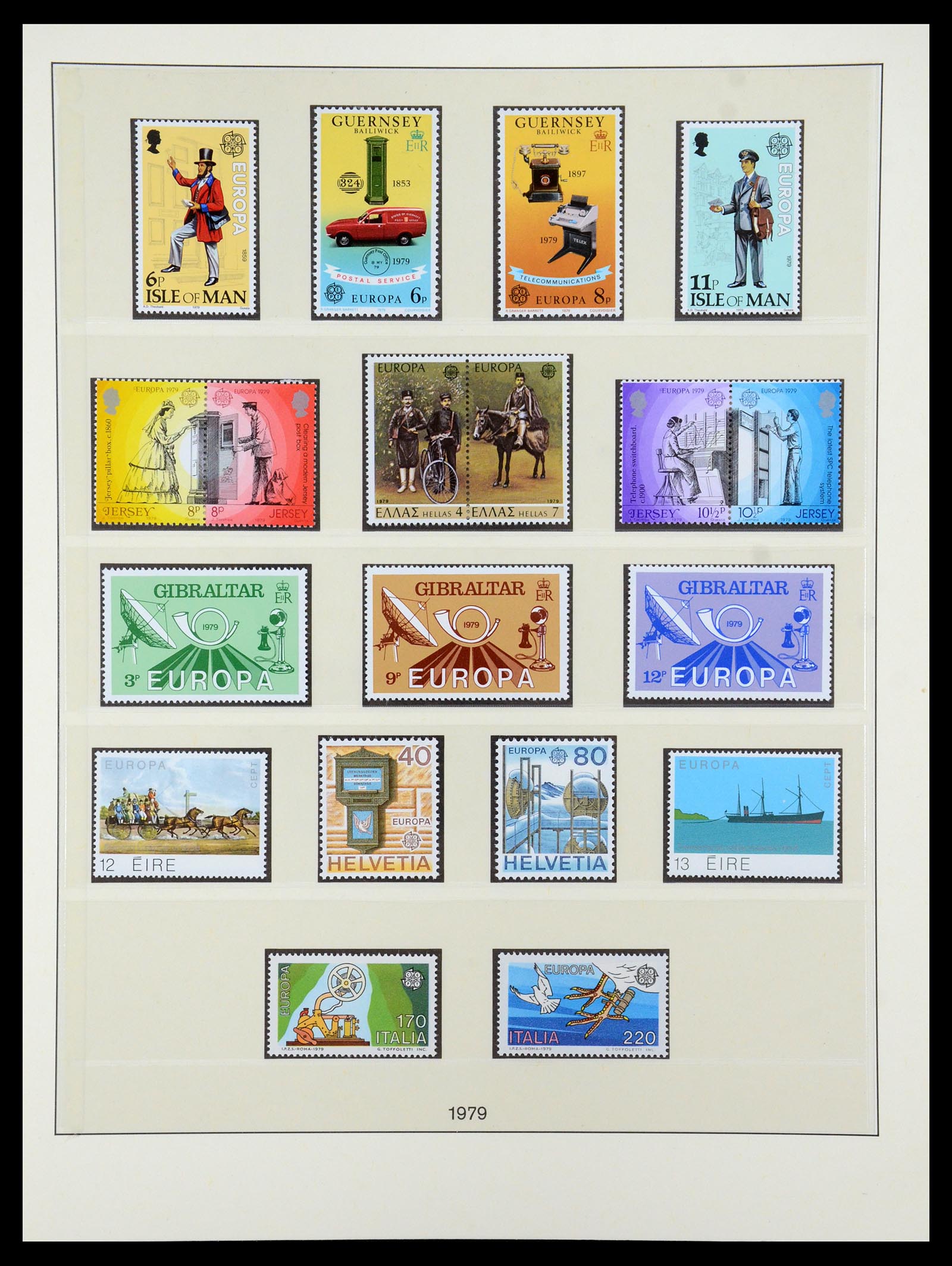 35261 020 - Postzegelverzameling 35261 Europa CEPT 1977-2010.
