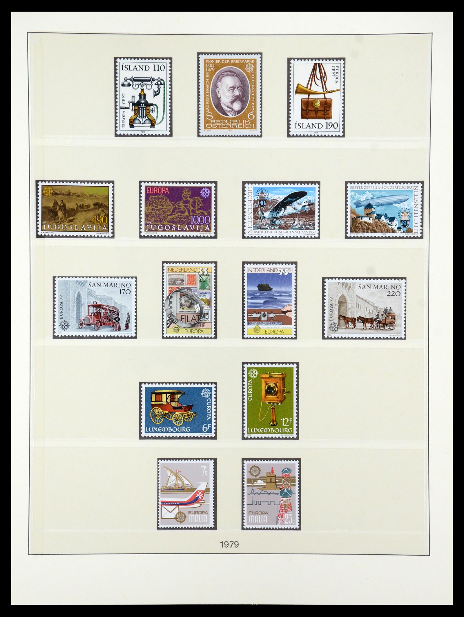 35261 021 - Postzegelverzameling 35261 Europa CEPT 1977-2010.