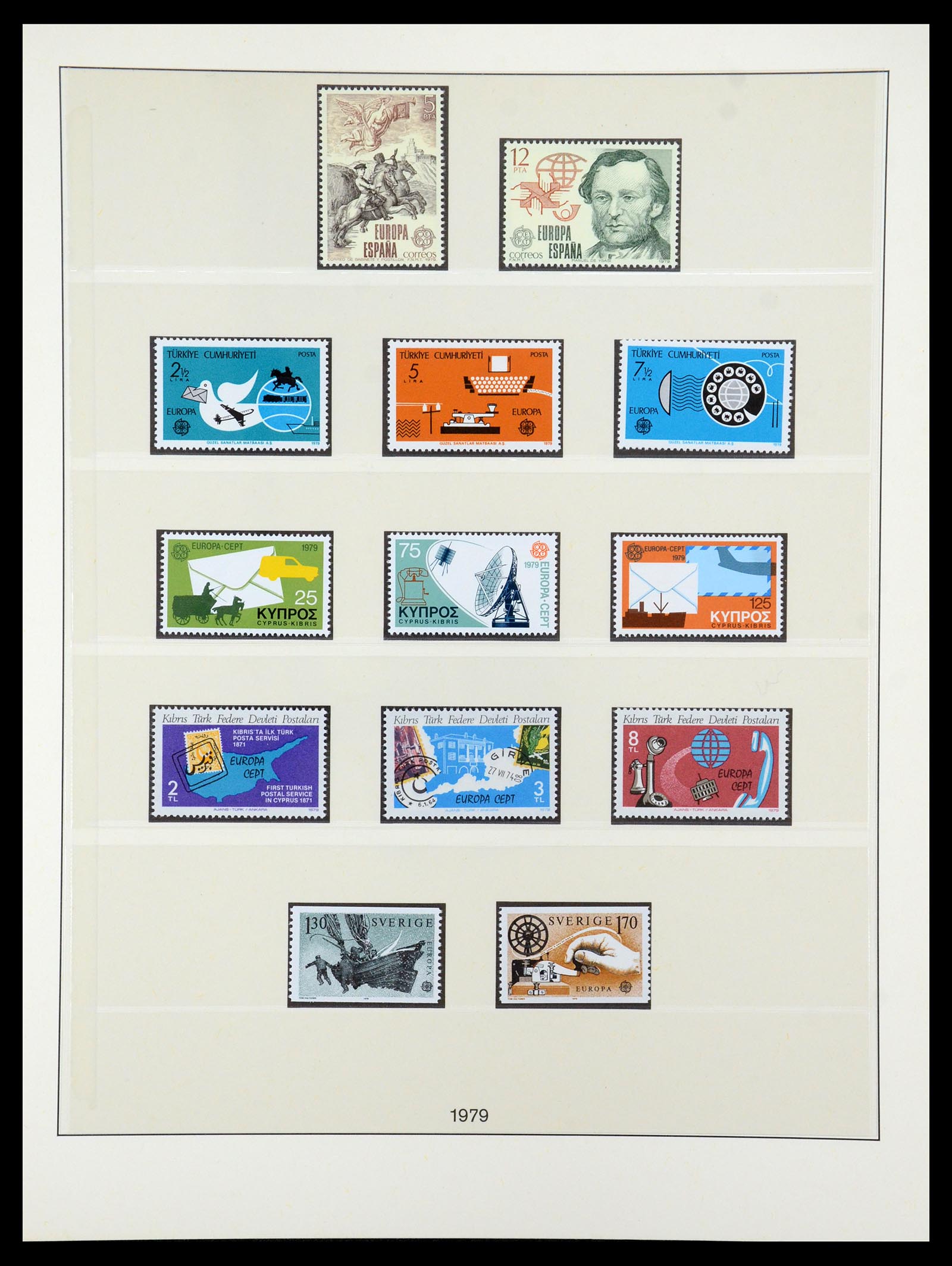 35261 024 - Postzegelverzameling 35261 Europa CEPT 1977-2010.