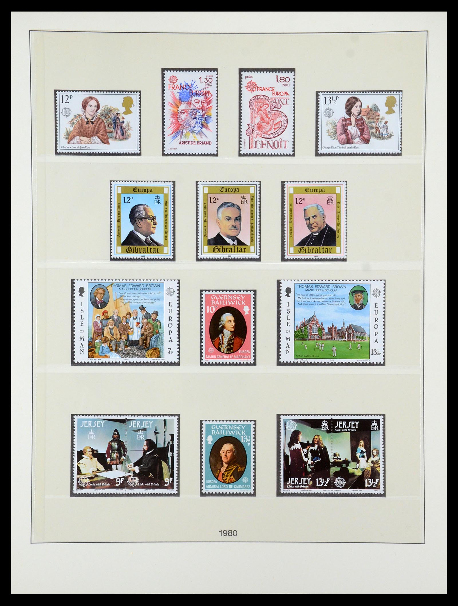 35261 027 - Postzegelverzameling 35261 Europa CEPT 1977-2010.
