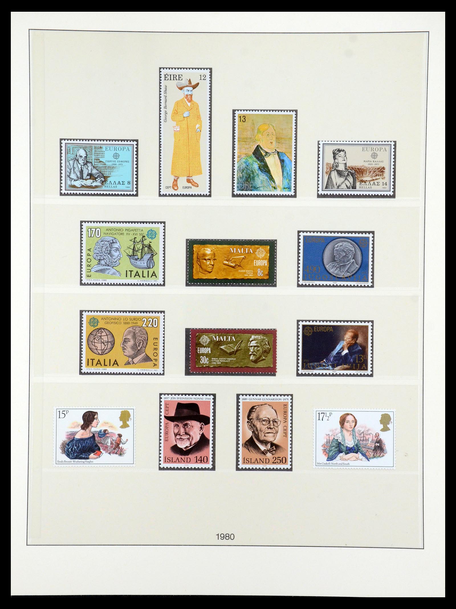 35261 028 - Postzegelverzameling 35261 Europa CEPT 1977-2010.