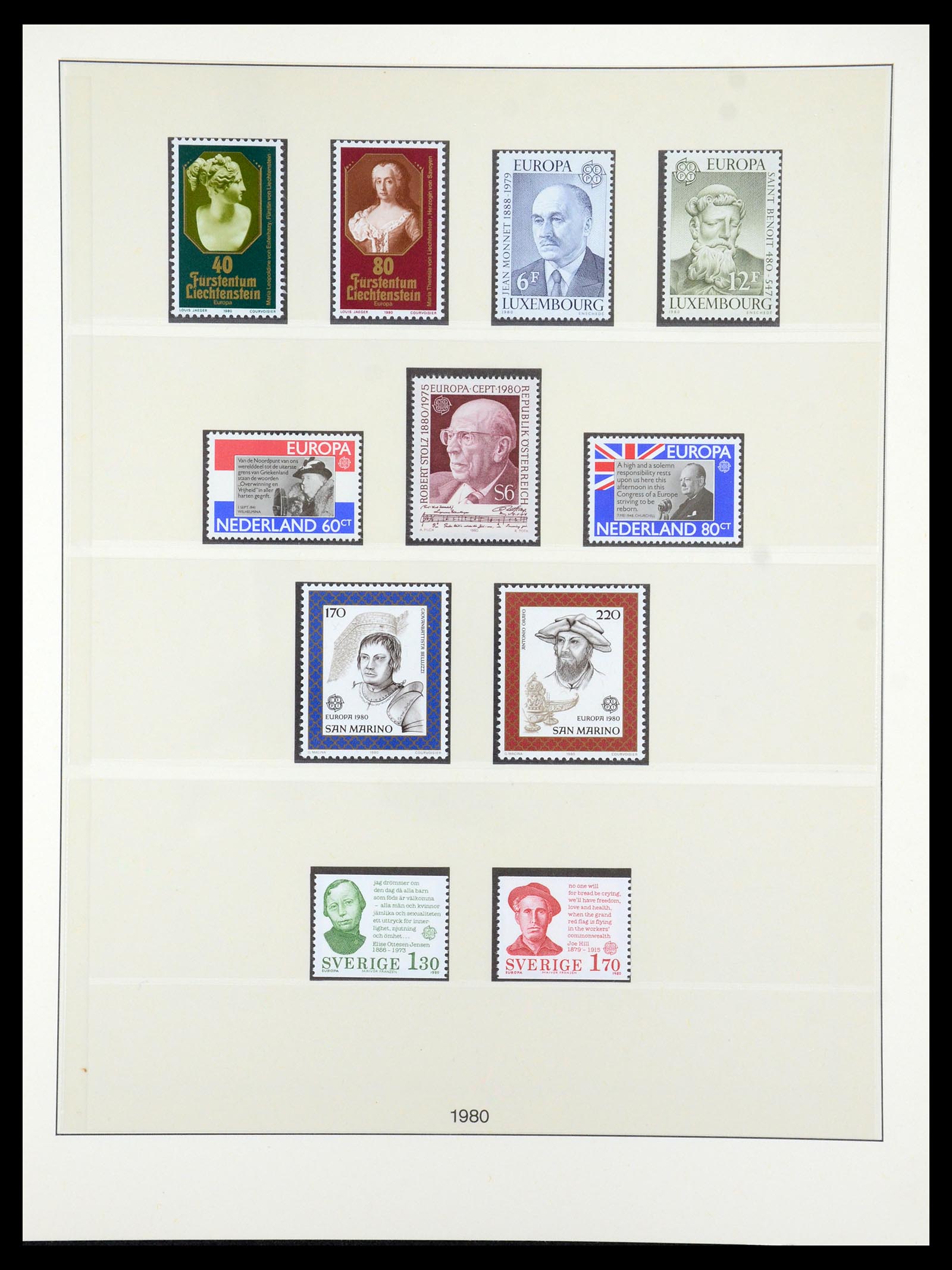 35261 029 - Postzegelverzameling 35261 Europa CEPT 1977-2010.