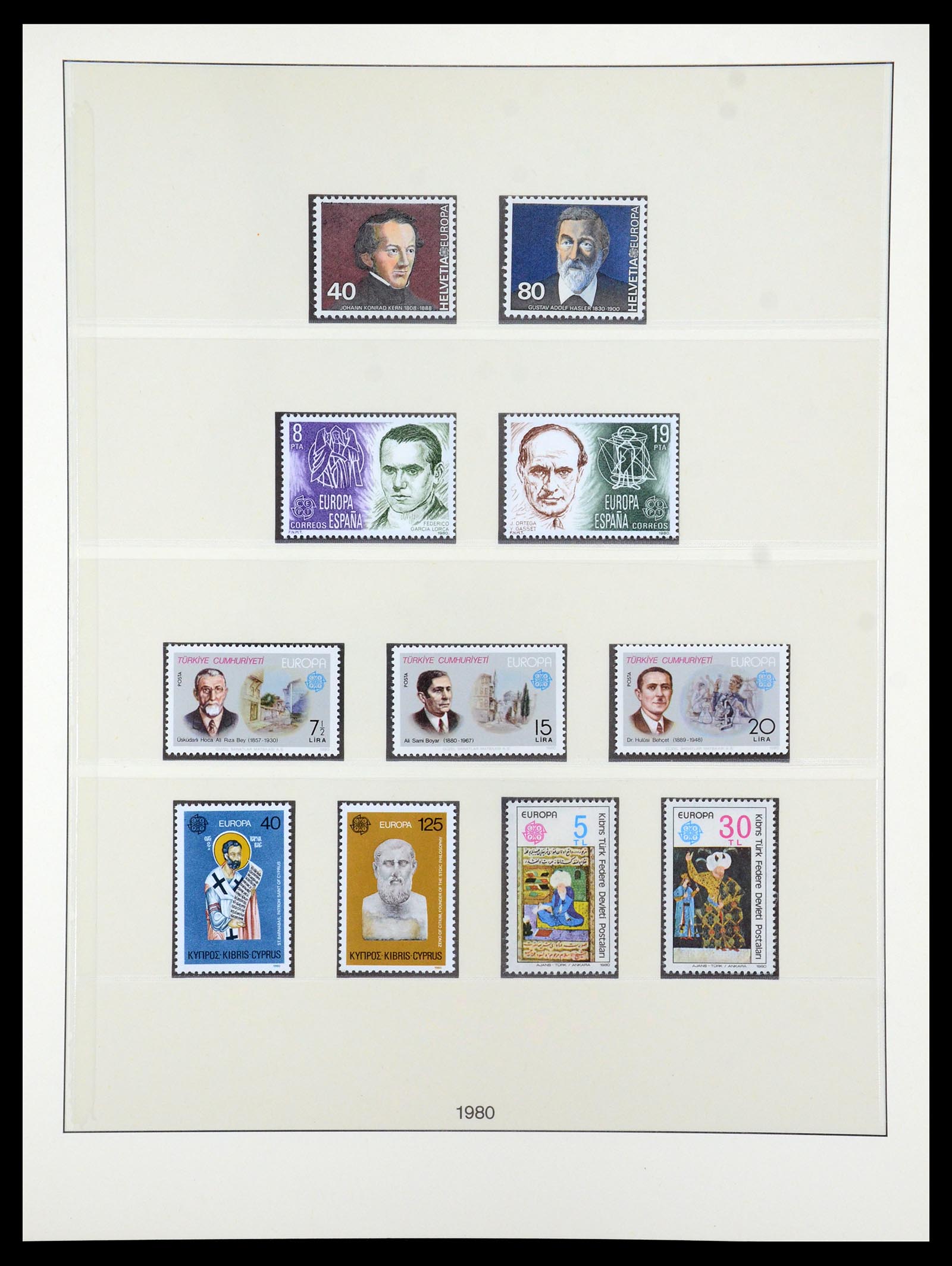 35261 032 - Postzegelverzameling 35261 Europa CEPT 1977-2010.
