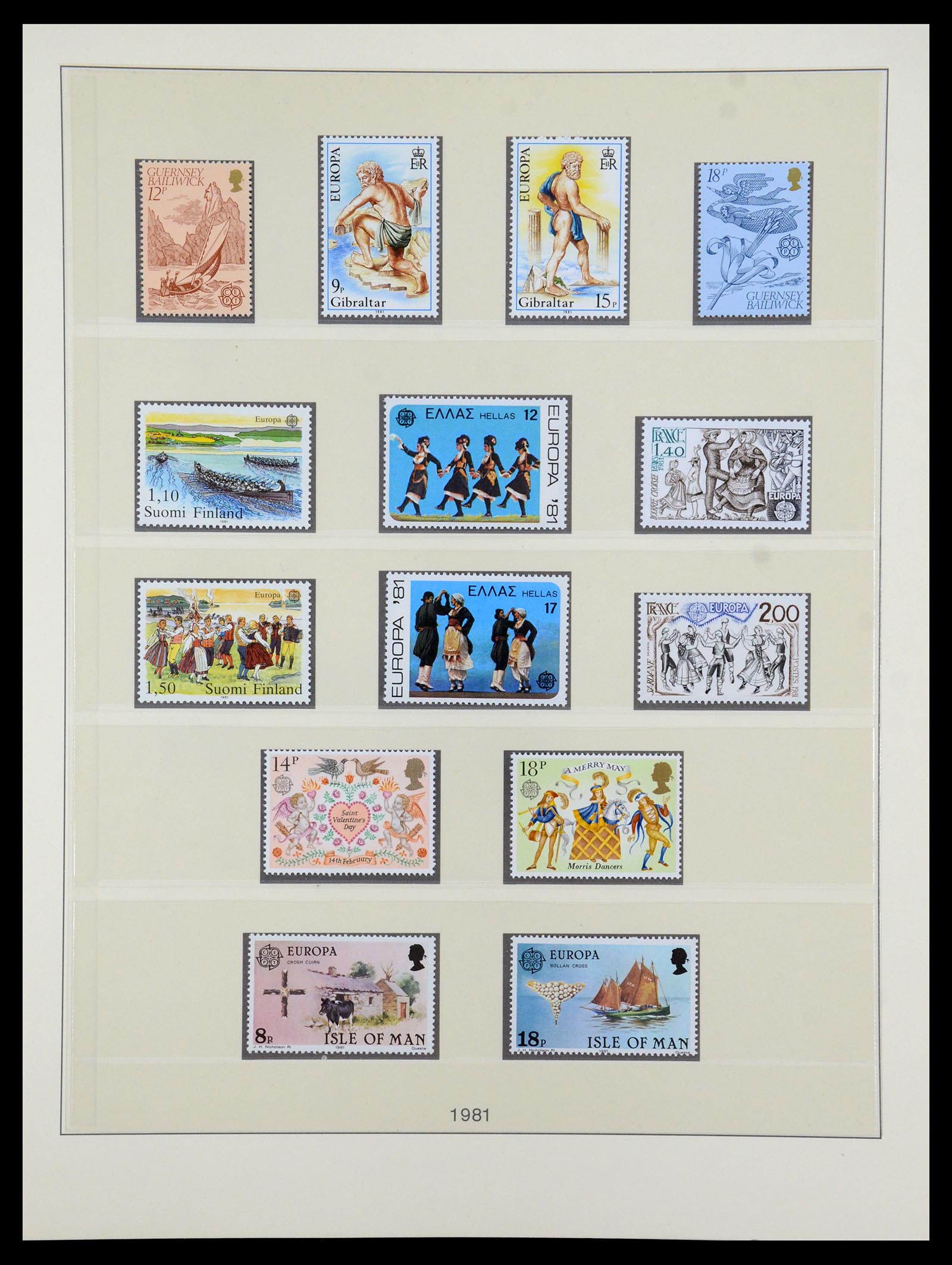 35261 035 - Postzegelverzameling 35261 Europa CEPT 1977-2010.