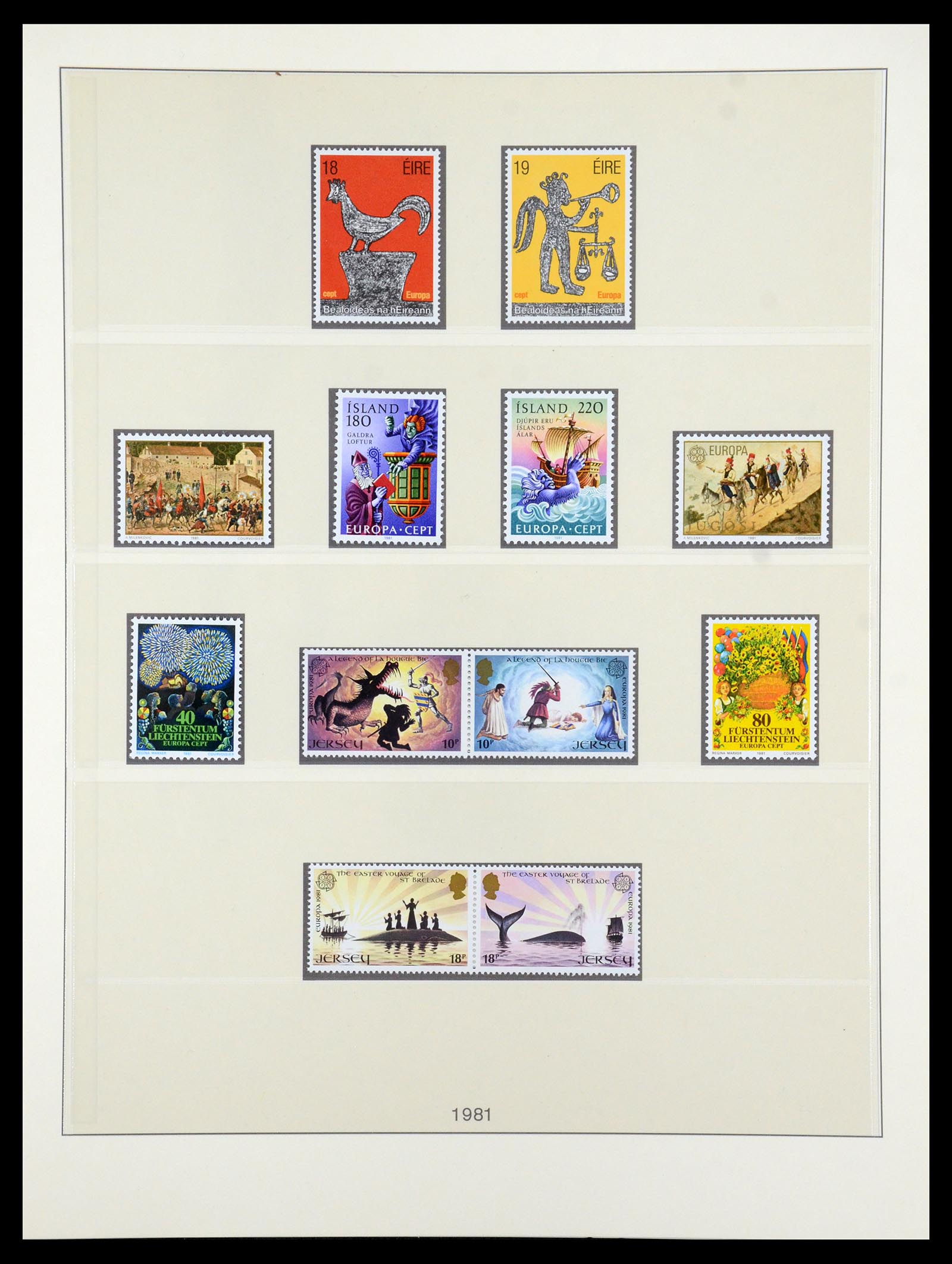 35261 036 - Postzegelverzameling 35261 Europa CEPT 1977-2010.