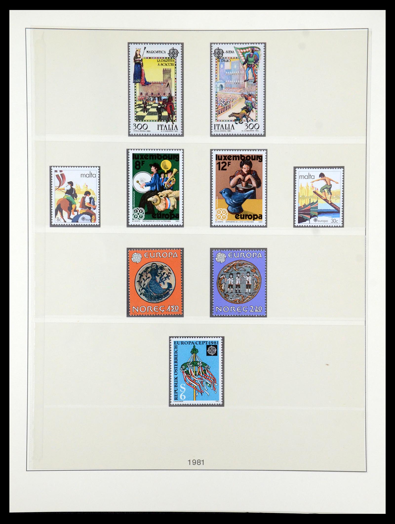 35261 037 - Postzegelverzameling 35261 Europa CEPT 1977-2010.