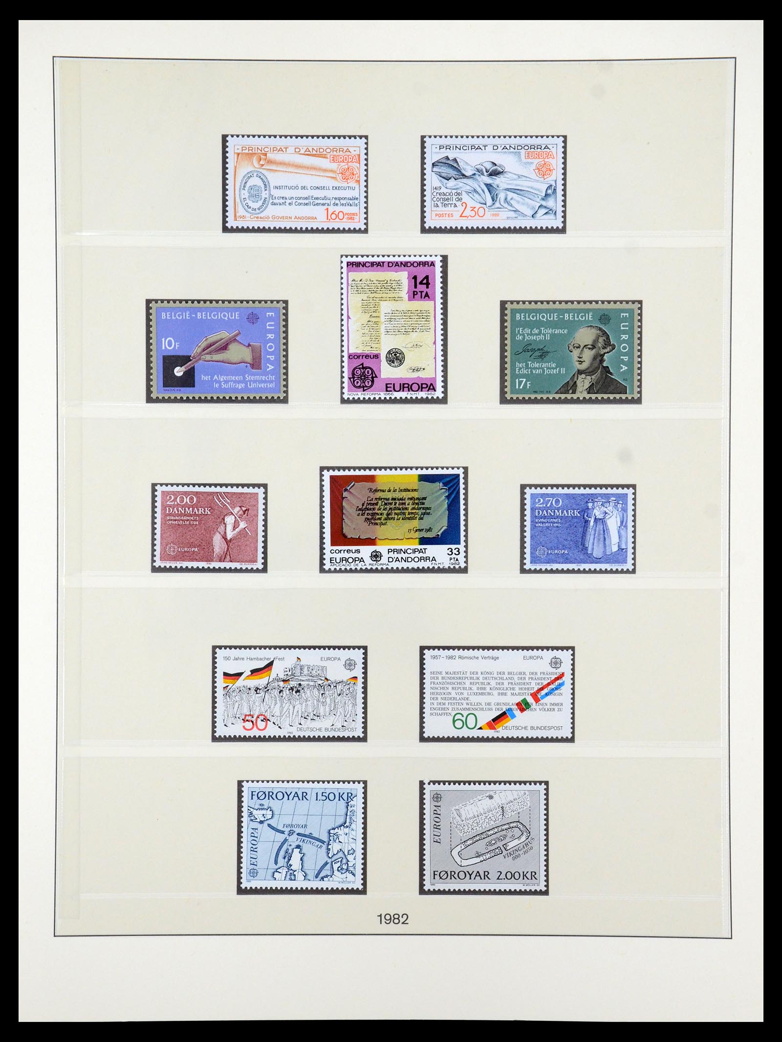 35261 044 - Postzegelverzameling 35261 Europa CEPT 1977-2010.