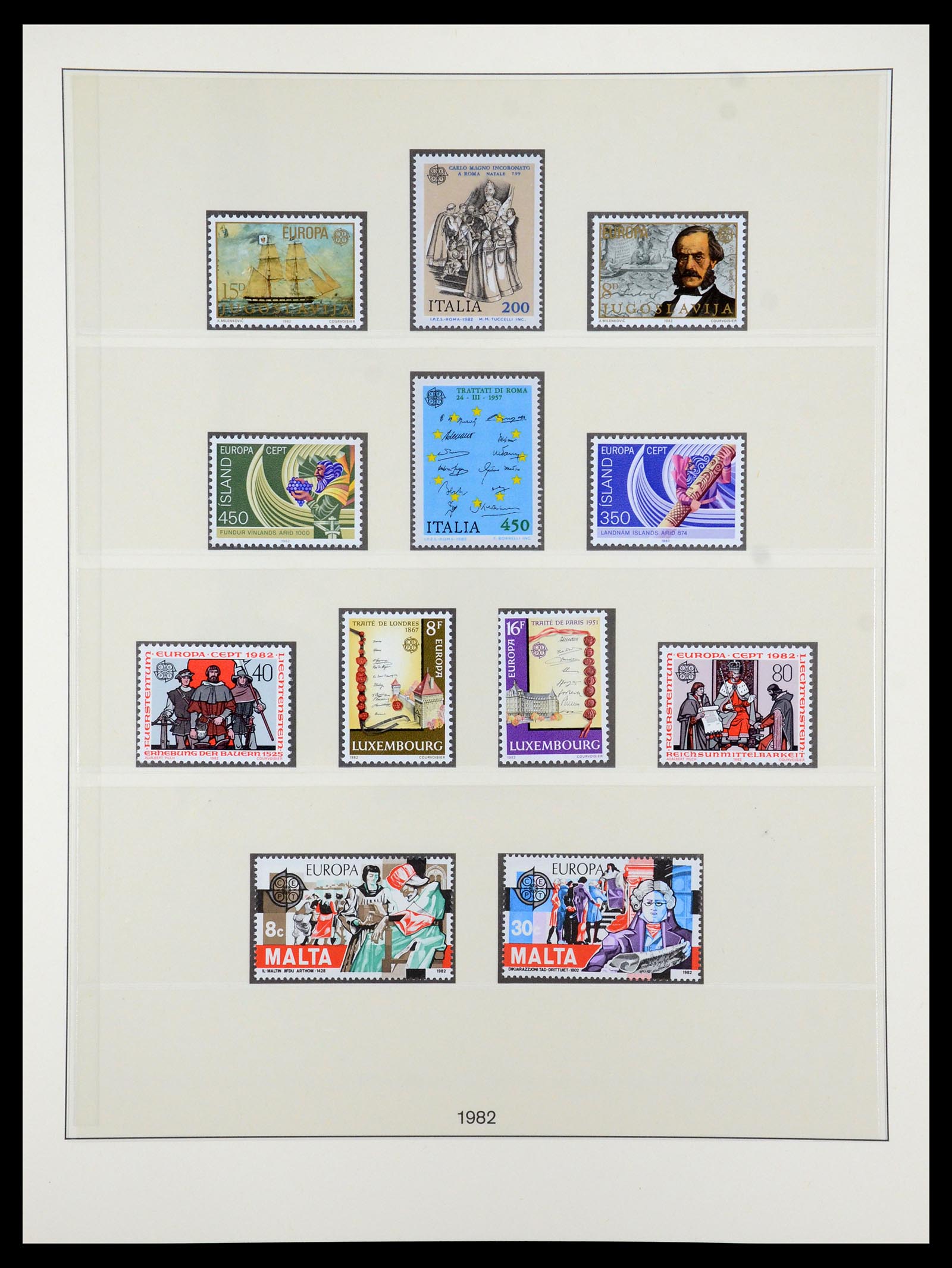 35261 047 - Postzegelverzameling 35261 Europa CEPT 1977-2010.