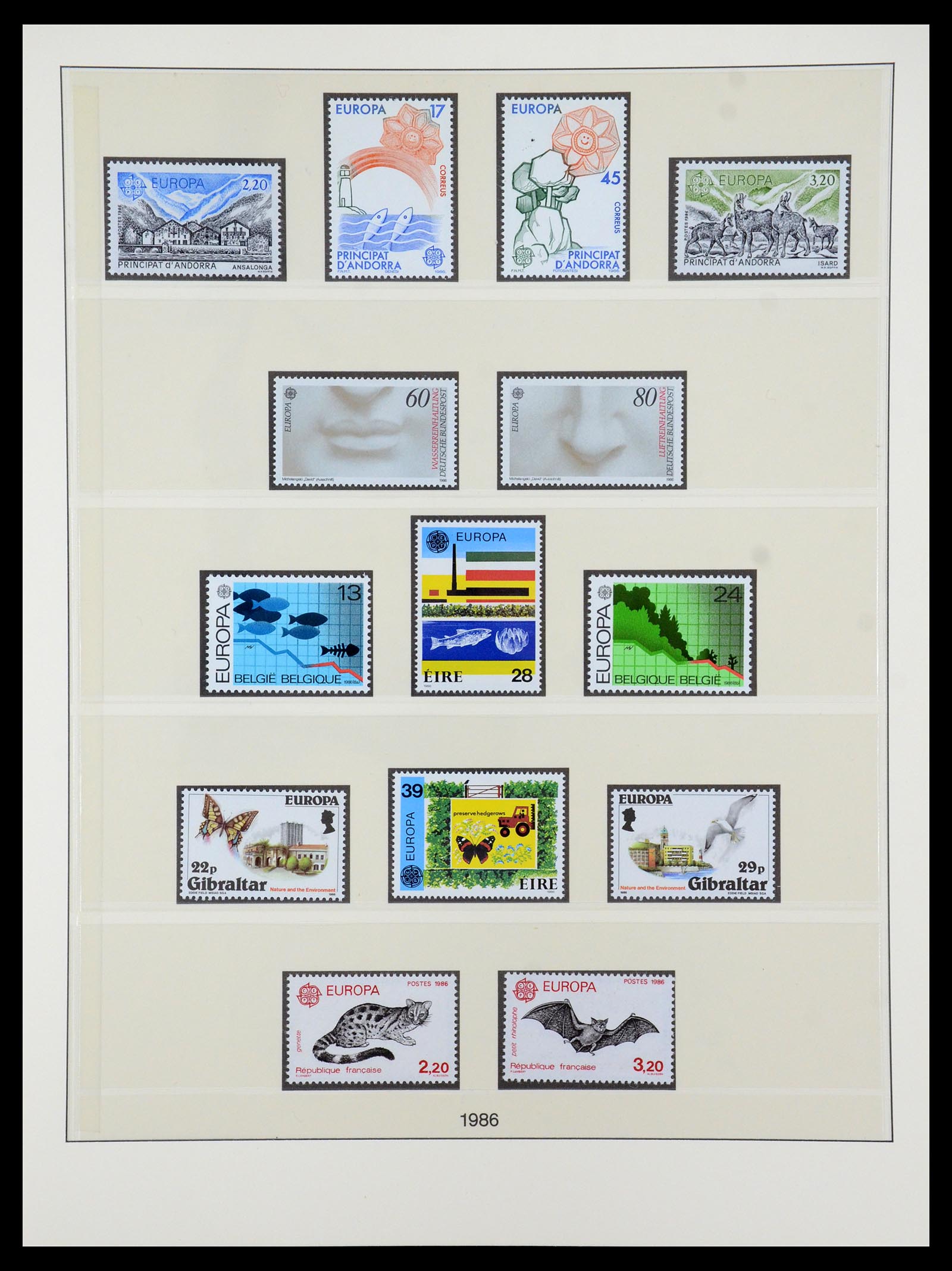 35261 086 - Postzegelverzameling 35261 Europa CEPT 1977-2010.
