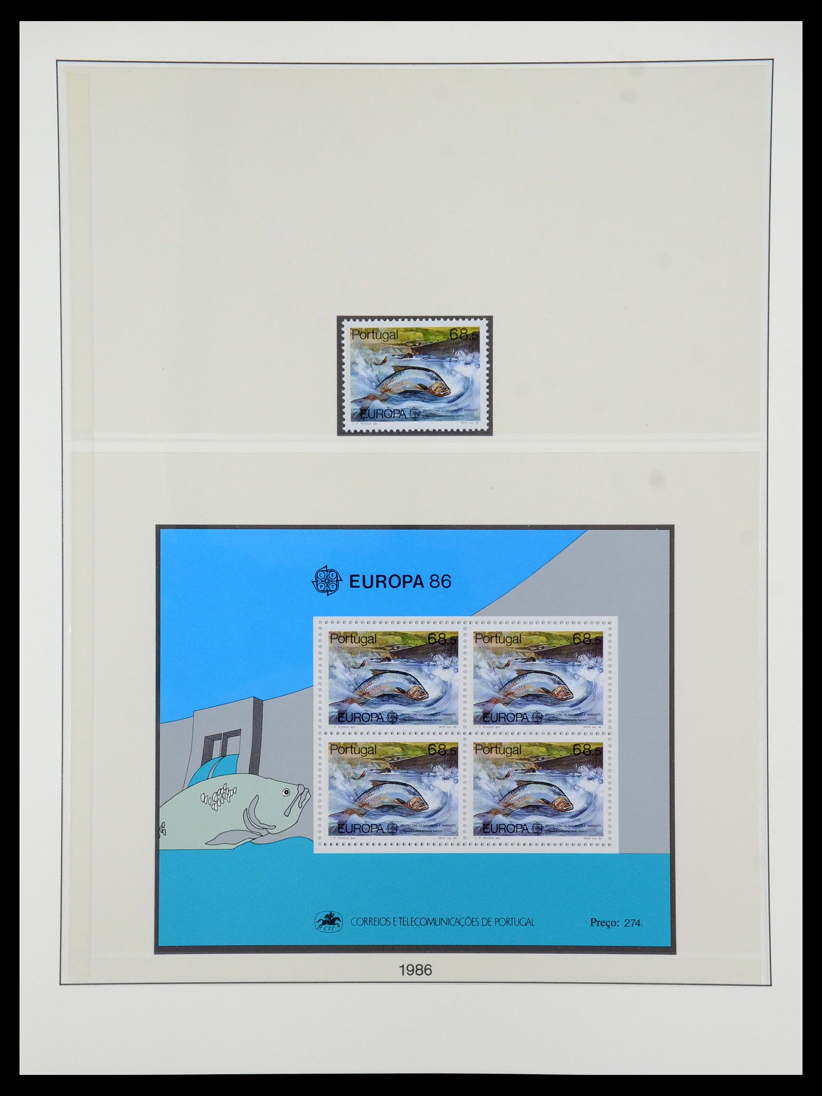 35261 090 - Postzegelverzameling 35261 Europa CEPT 1977-2010.