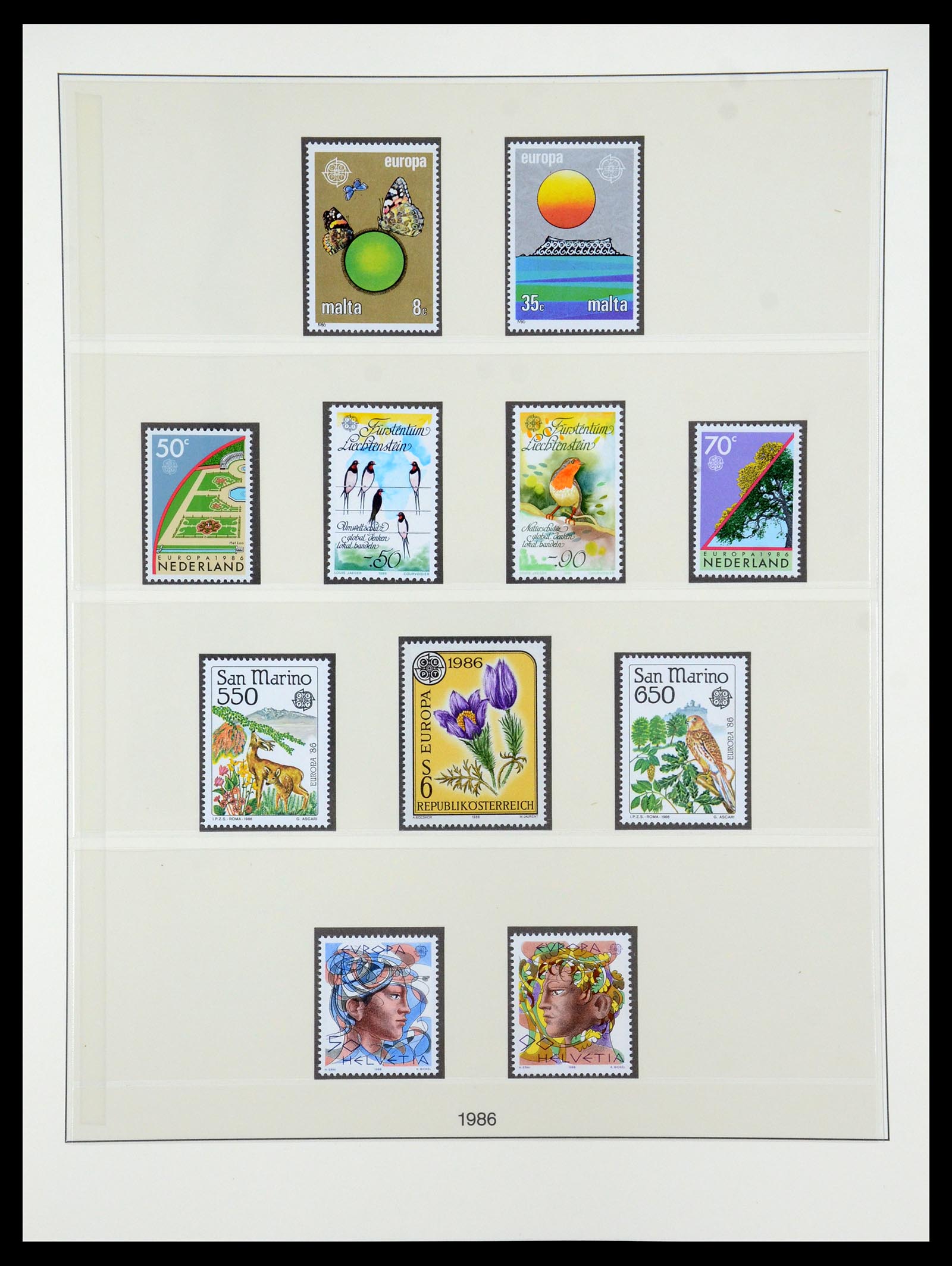 35261 093 - Postzegelverzameling 35261 Europa CEPT 1977-2010.