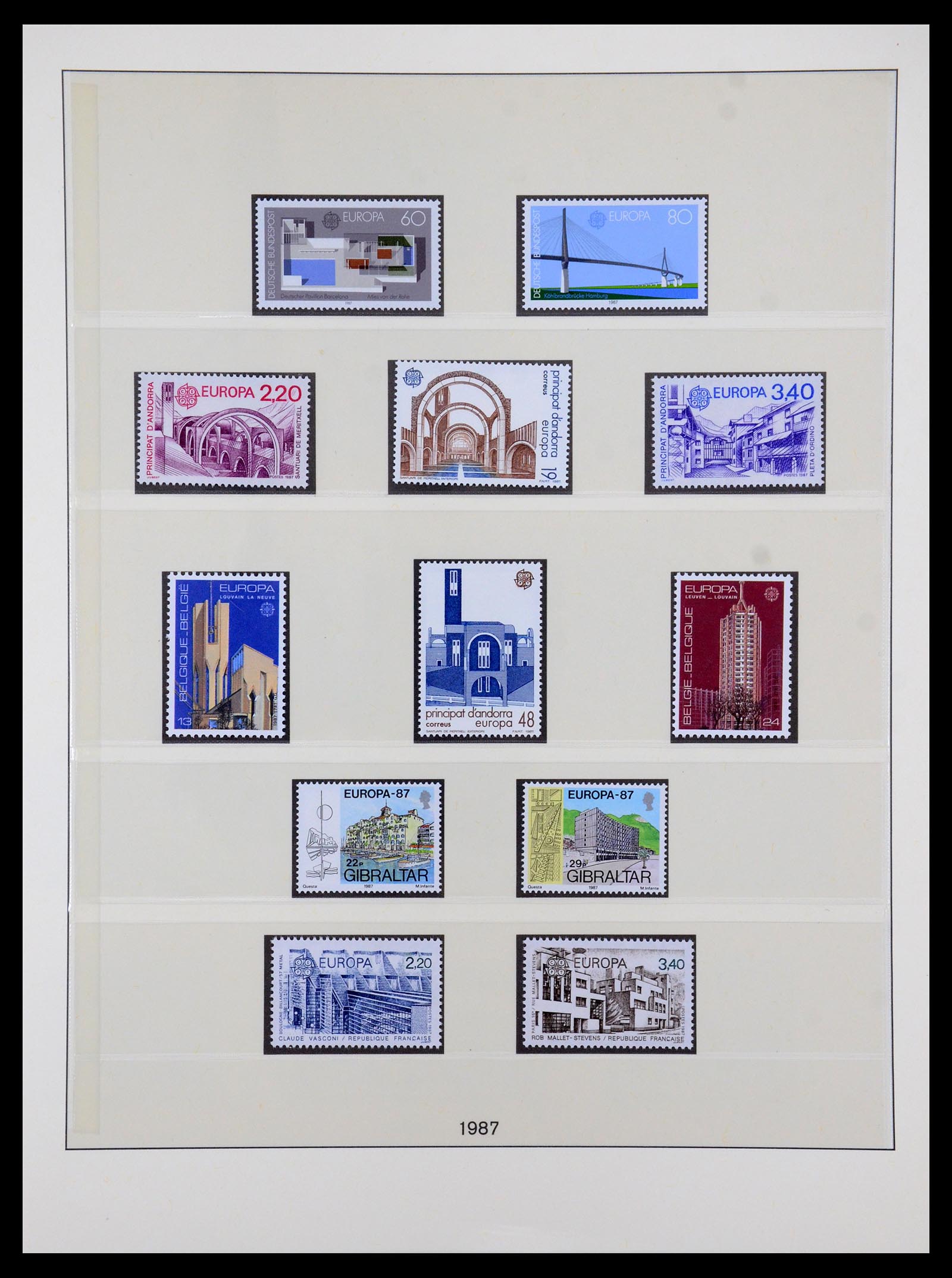 35261 097 - Postzegelverzameling 35261 Europa CEPT 1977-2010.