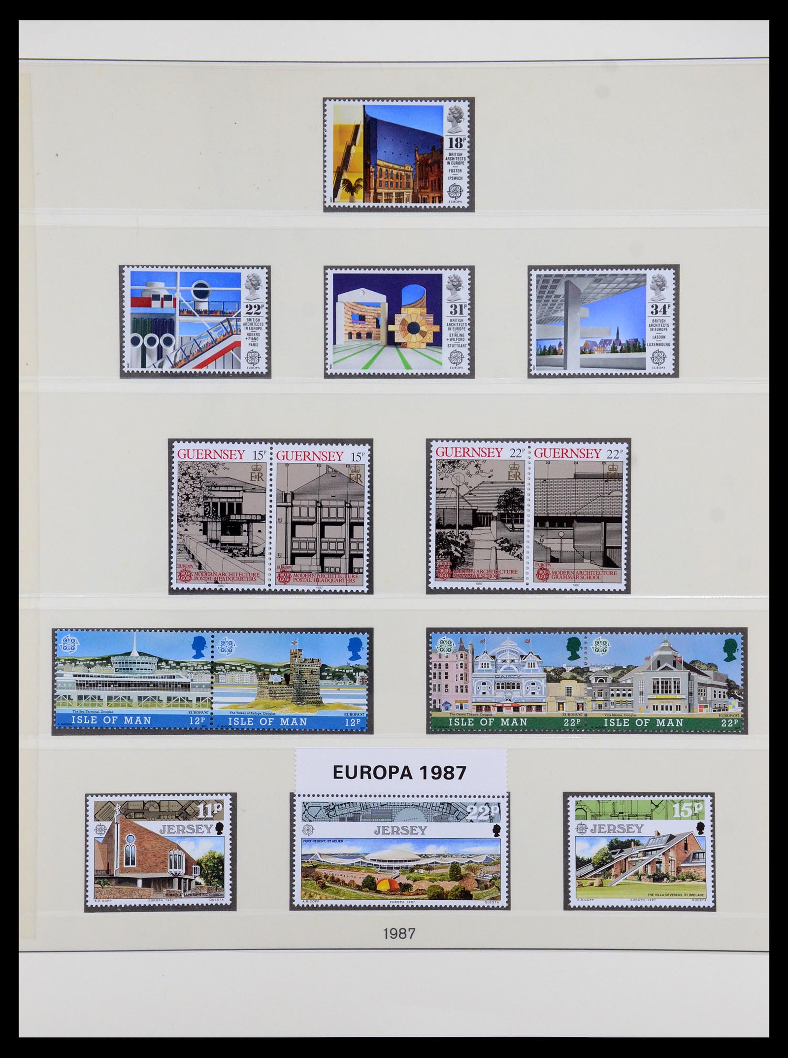 35261 098 - Postzegelverzameling 35261 Europa CEPT 1977-2010.