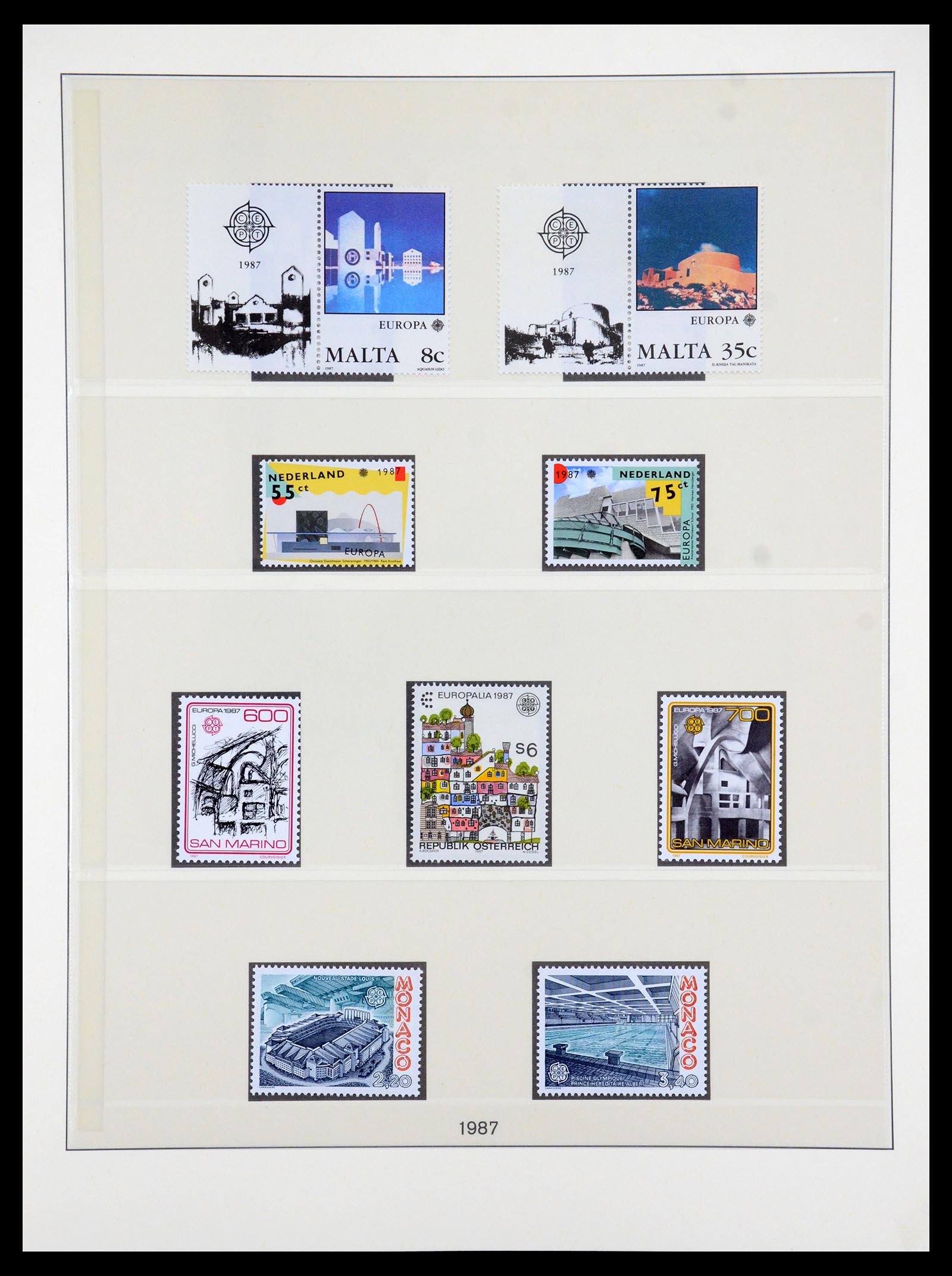 35261 100 - Postzegelverzameling 35261 Europa CEPT 1977-2010.