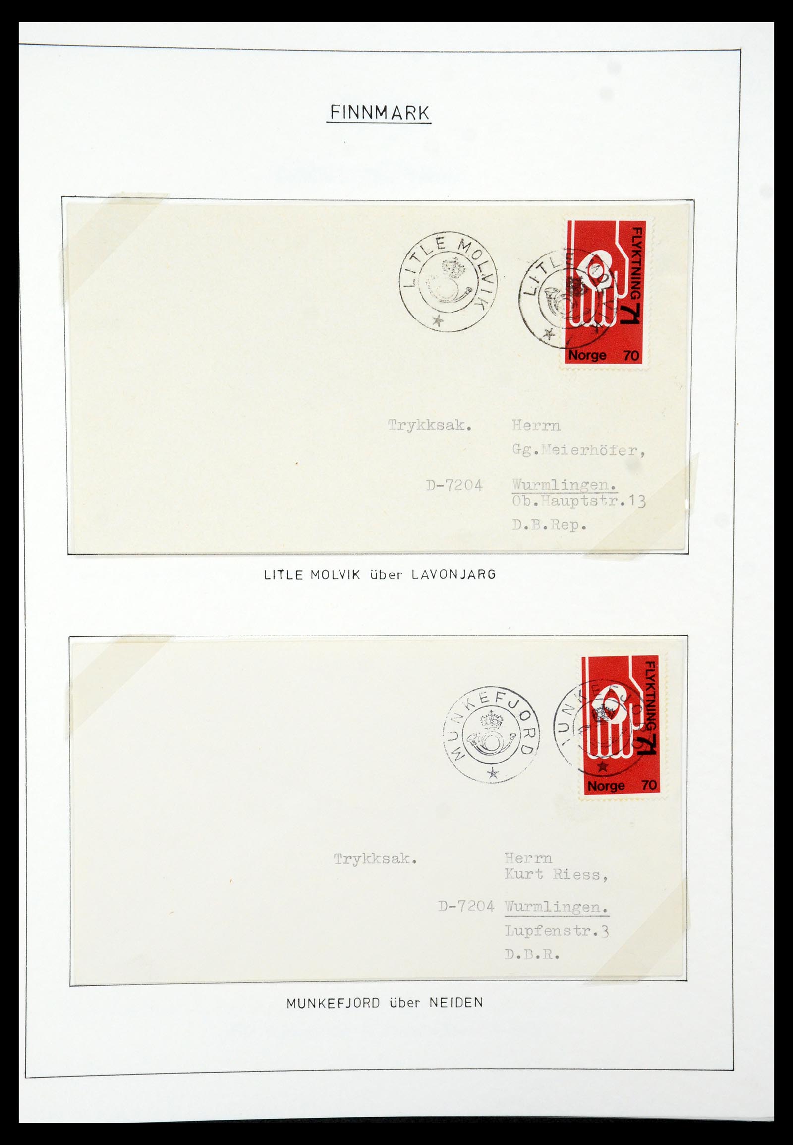 35263 017 - Postzegelverzameling 35263 Noorwegen brieven 1937-1987.