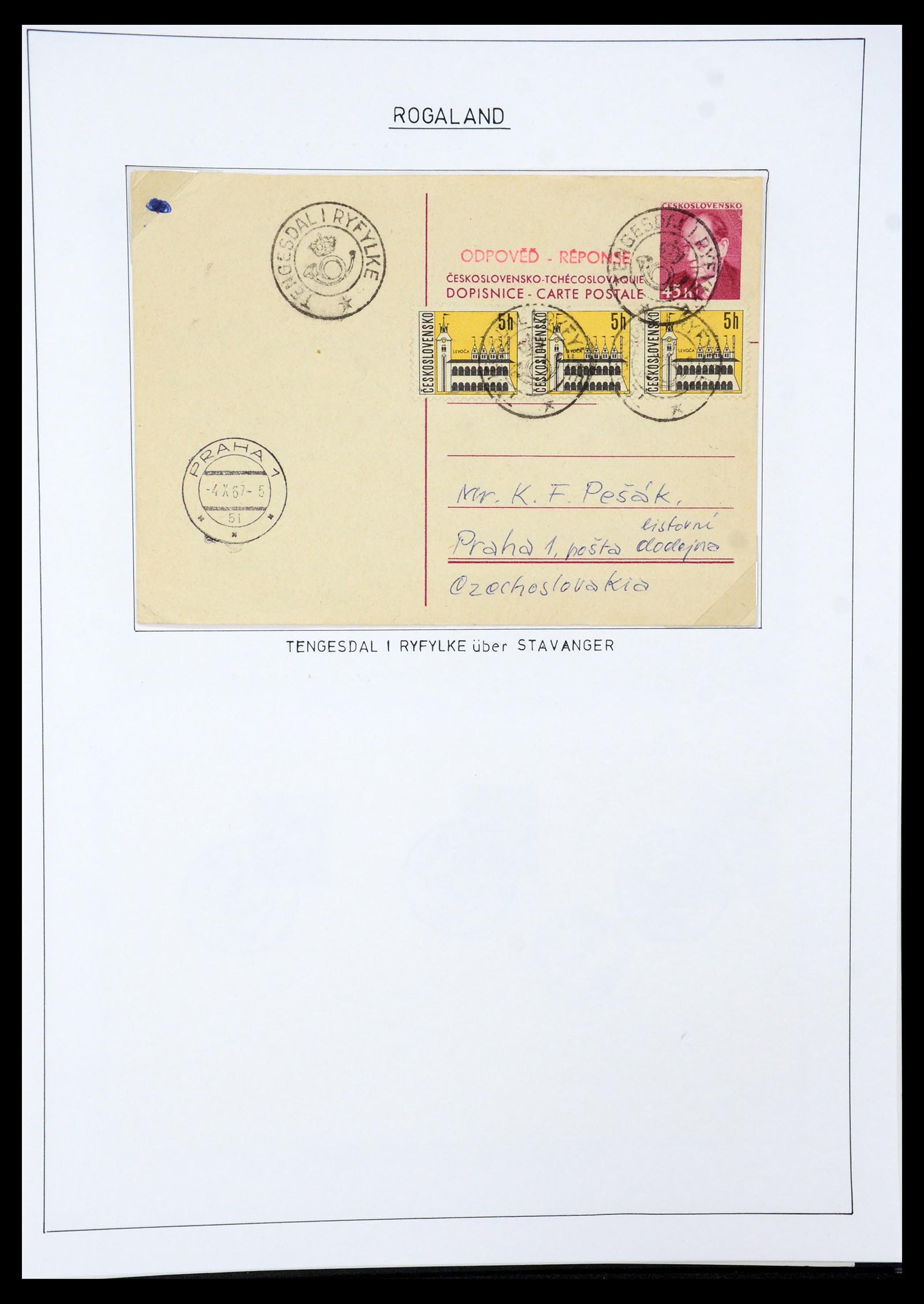 35263 077 - Postzegelverzameling 35263 Noorwegen brieven 1937-1987.
