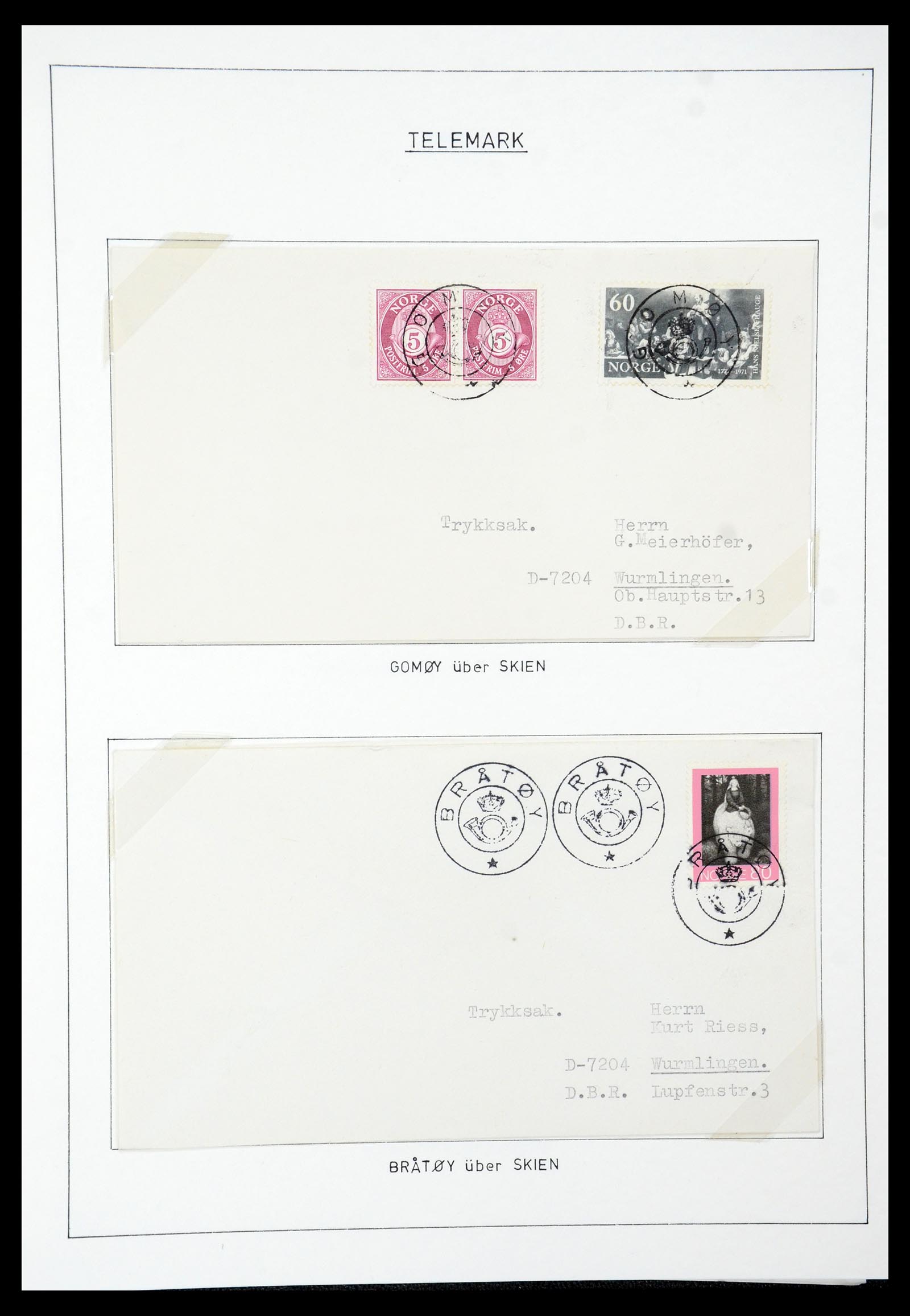 35263 104 - Postzegelverzameling 35263 Noorwegen brieven 1937-1987.
