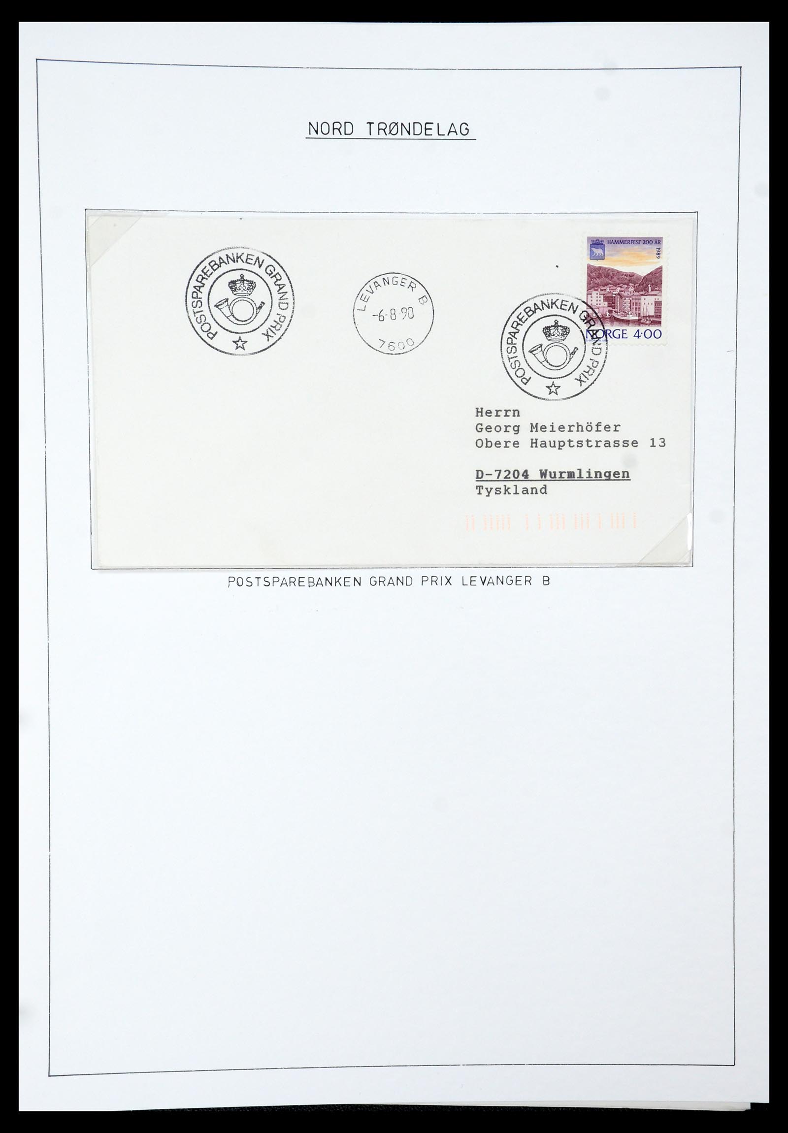 35263 110 - Postzegelverzameling 35263 Noorwegen brieven 1937-1987.