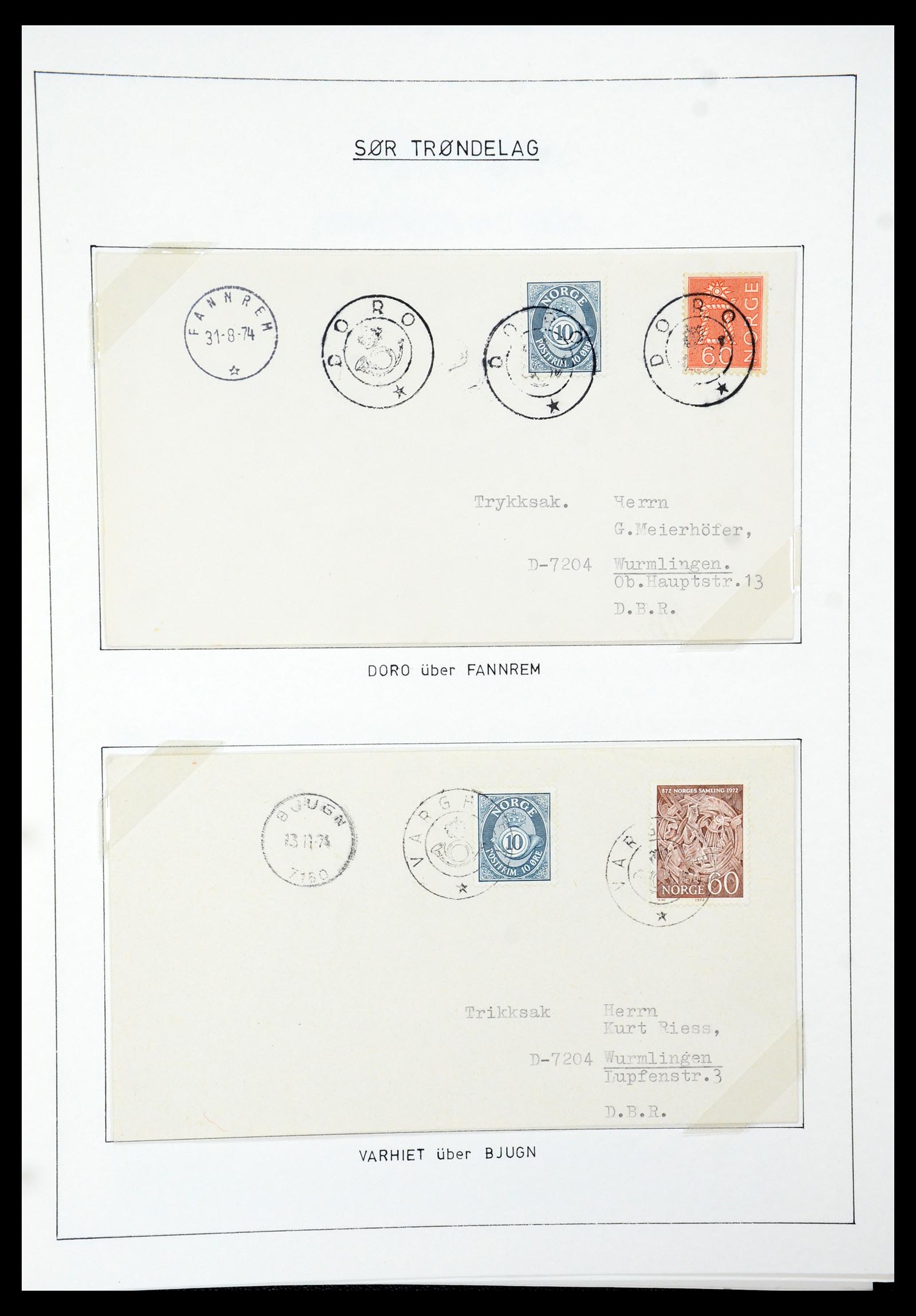 35263 112 - Postzegelverzameling 35263 Noorwegen brieven 1937-1987.