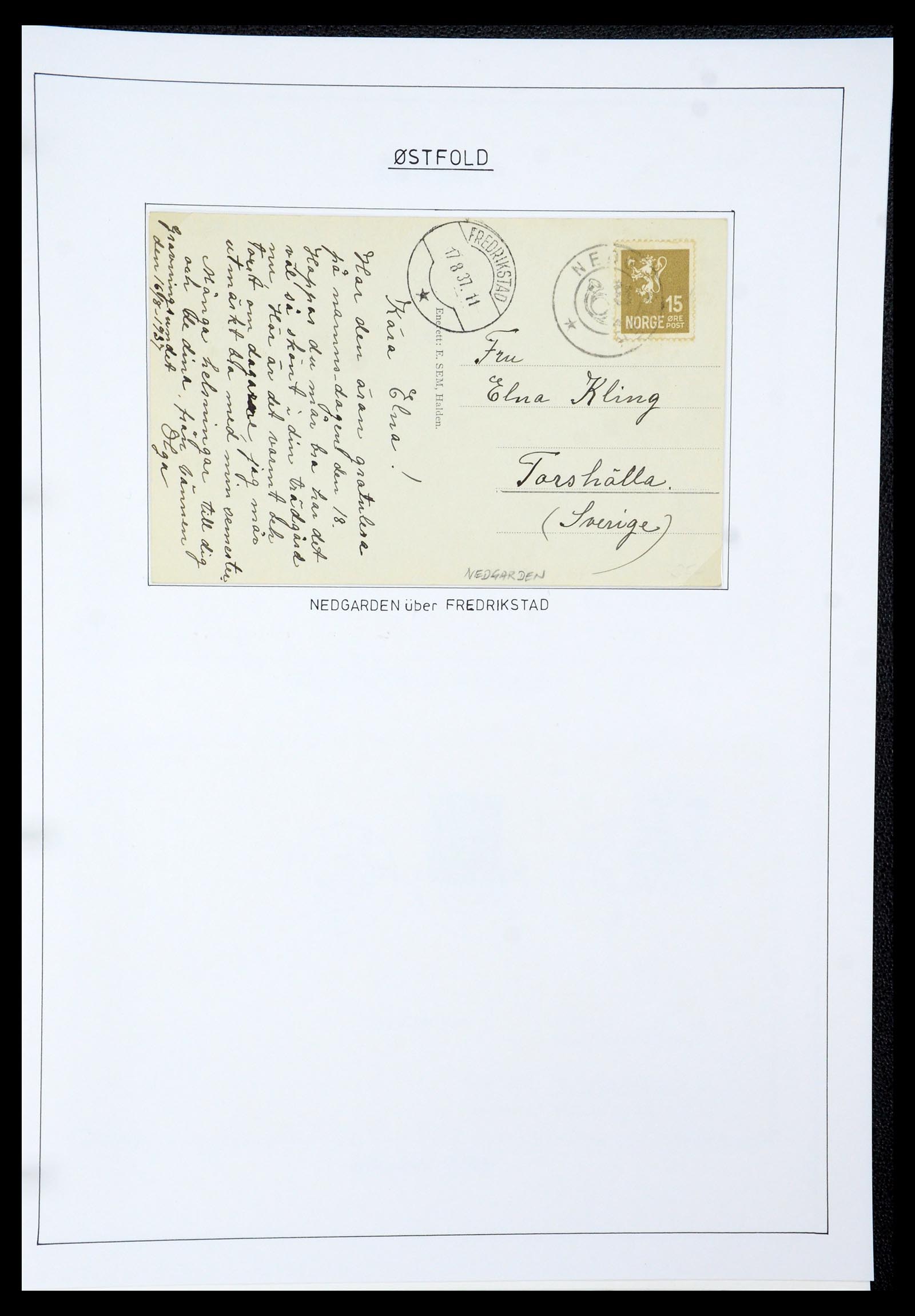 35263 119 - Postzegelverzameling 35263 Noorwegen brieven 1937-1987.