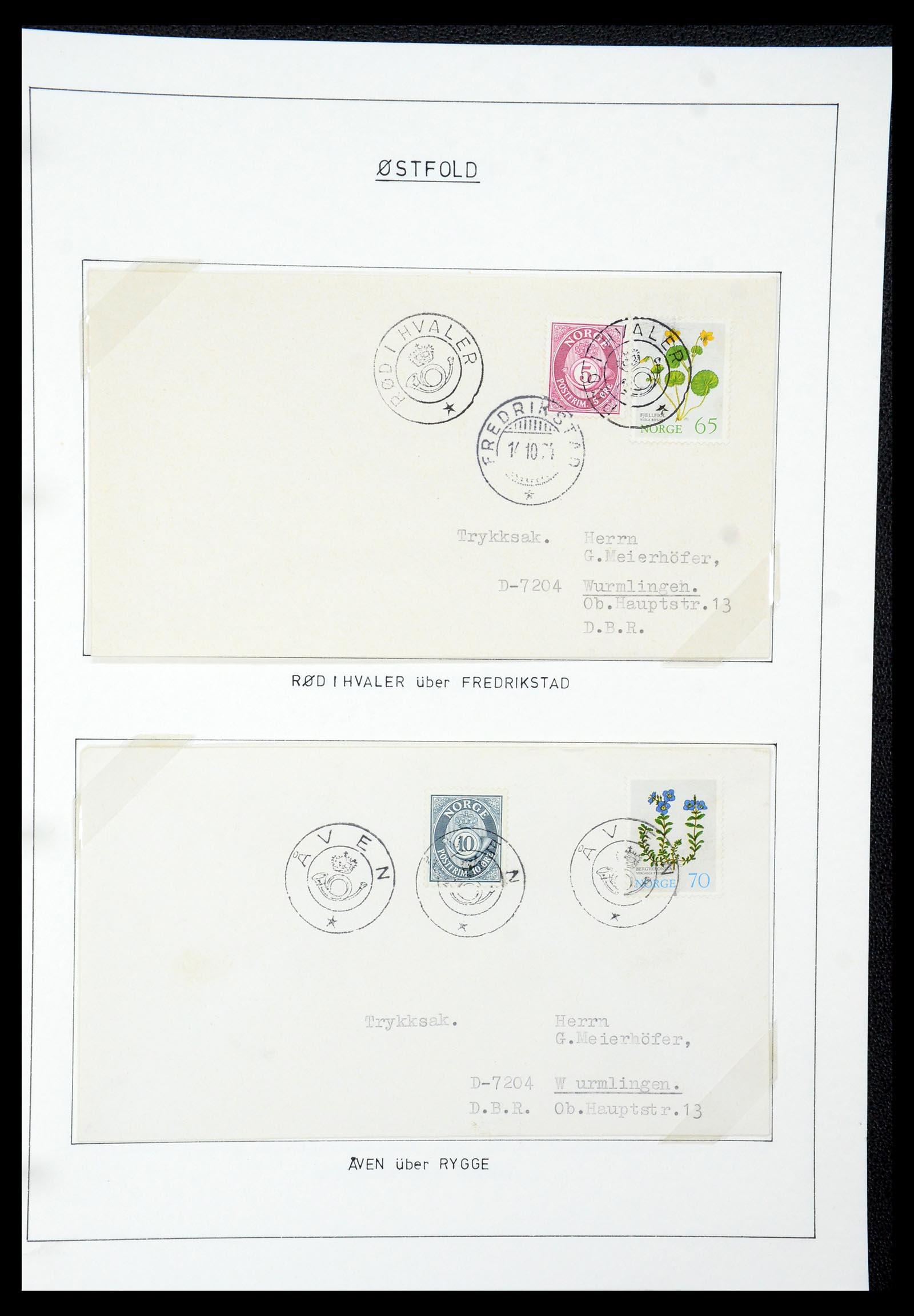 35263 120 - Postzegelverzameling 35263 Noorwegen brieven 1937-1987.