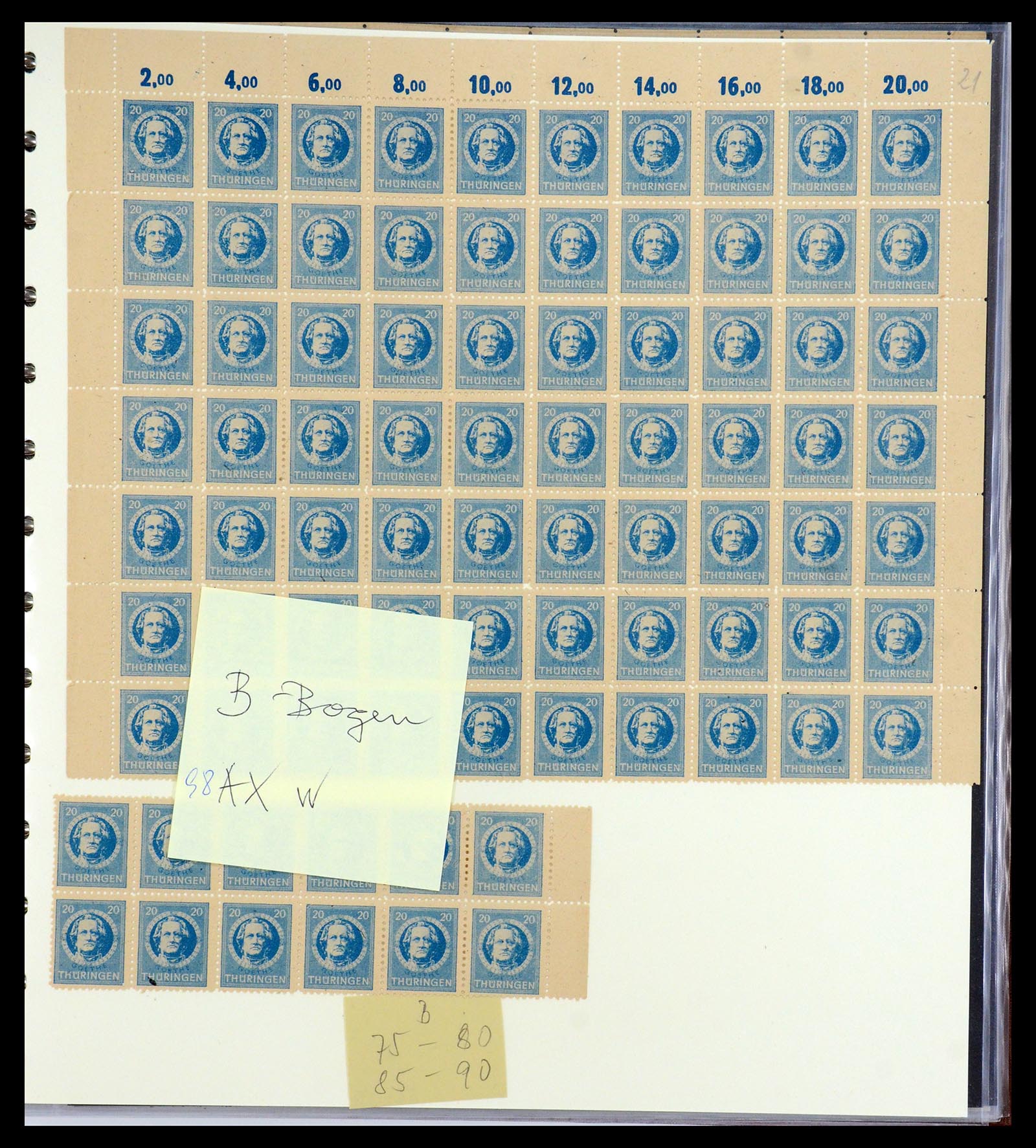 35264 003 - Postzegelverzameling 35264 Sovjet Zone 1945-1948.