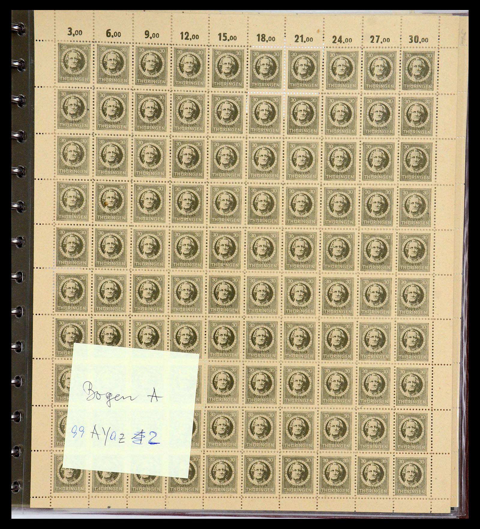 35264 010 - Postzegelverzameling 35264 Sovjet Zone 1945-1948.