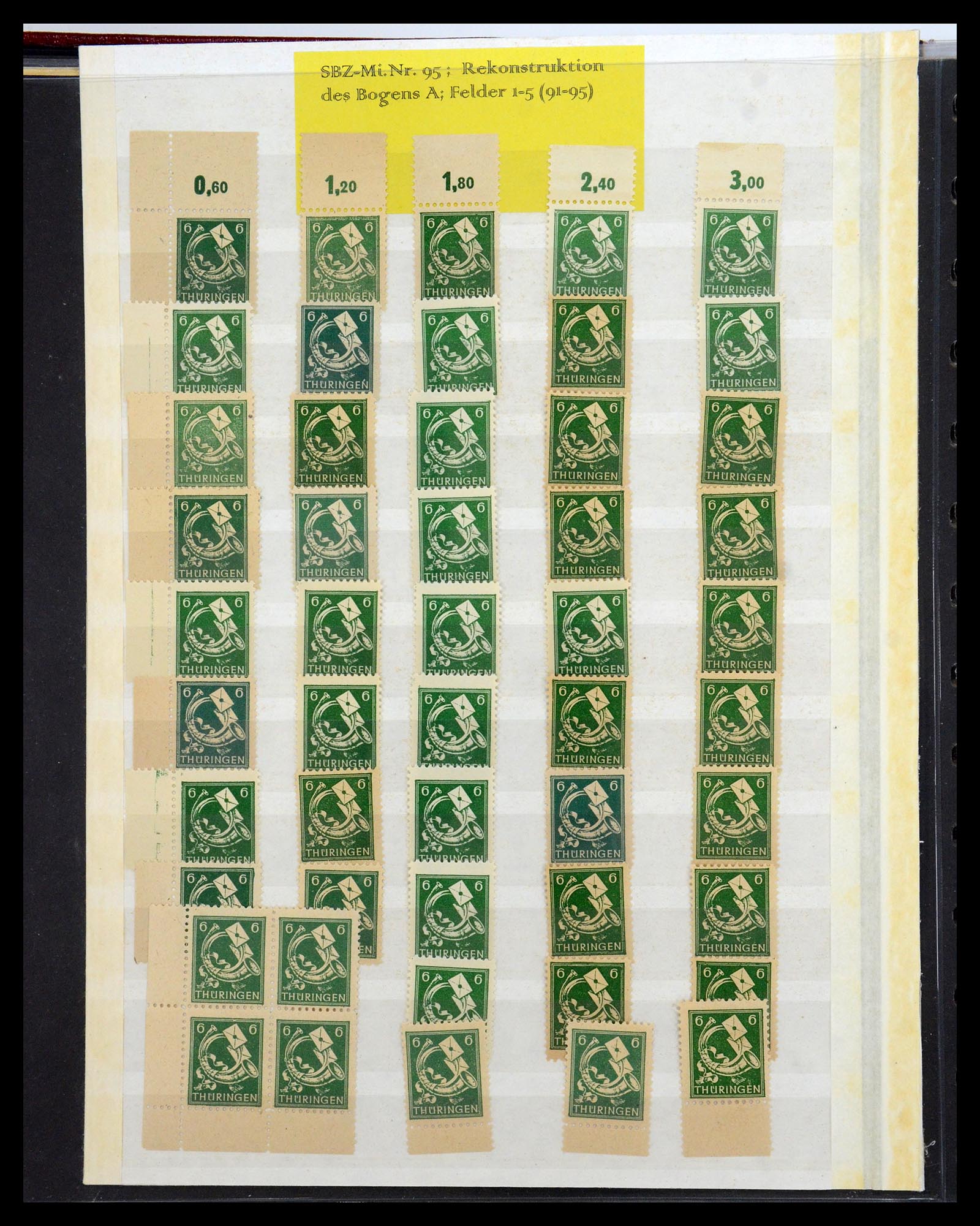 35264 013 - Postzegelverzameling 35264 Sovjet Zone 1945-1948.