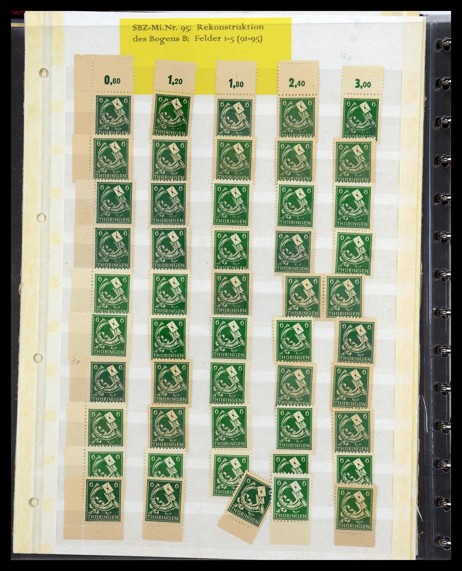 35264 015 - Postzegelverzameling 35264 Sovjet Zone 1945-1948.